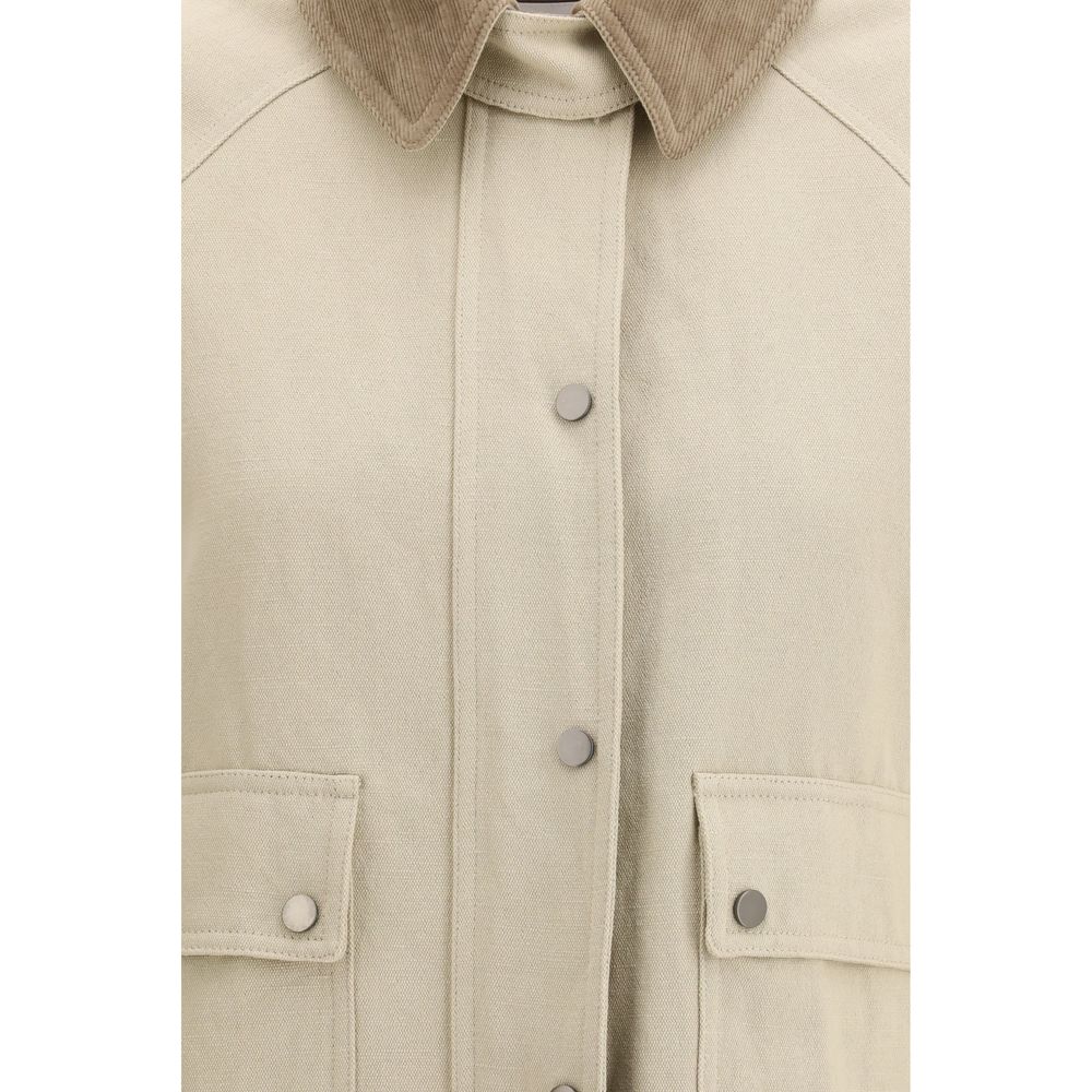 The cotton-linen canvas Jacket by Brunello Cucinelli