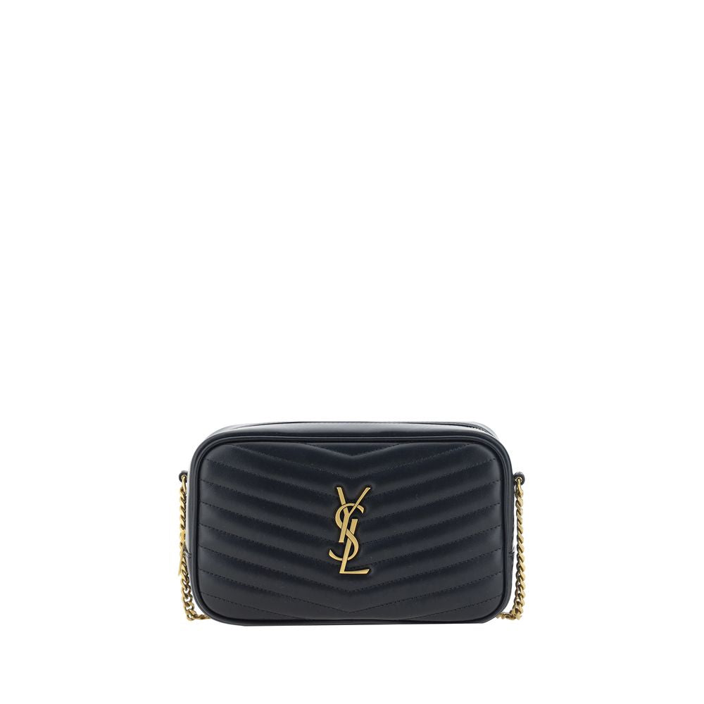 Saint Laurent Lou Quilted Calfskin Shoulder Bag in Black | SS26