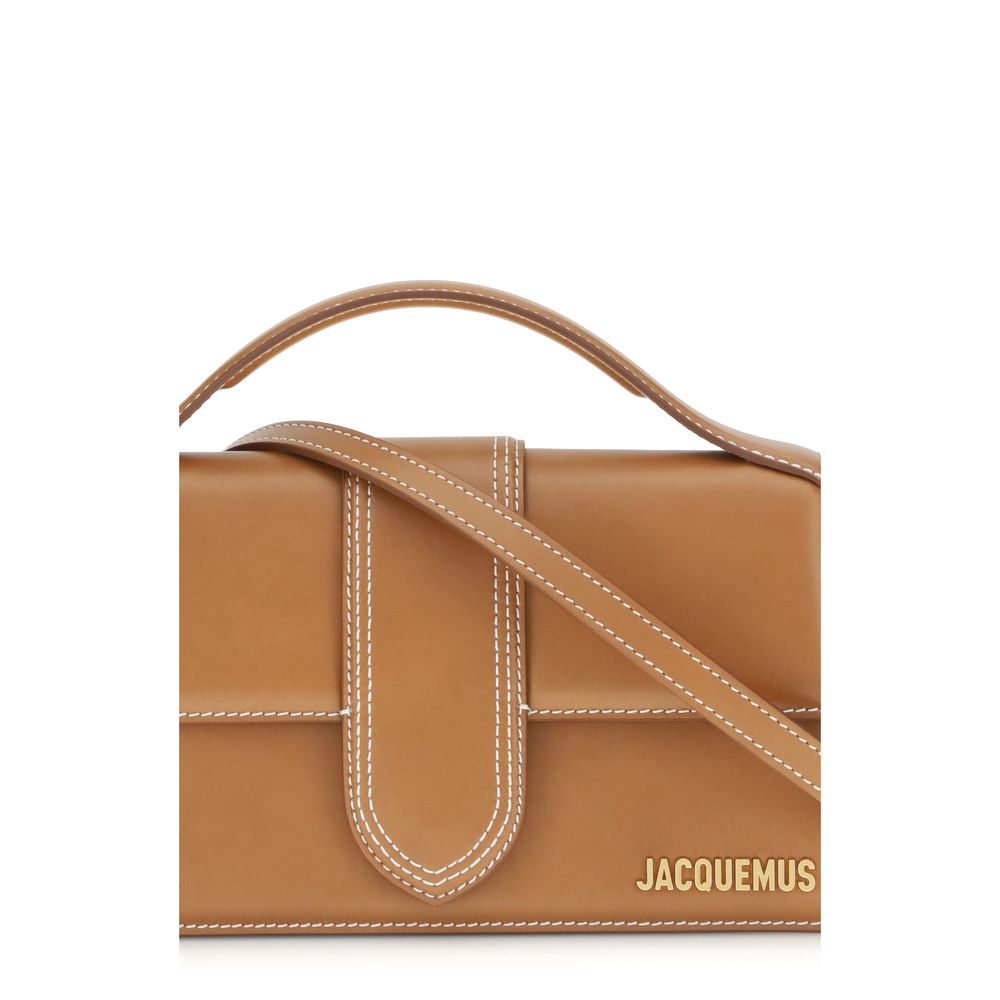 Jacquemus Brown Calf Leather Bos Taurus Handbag