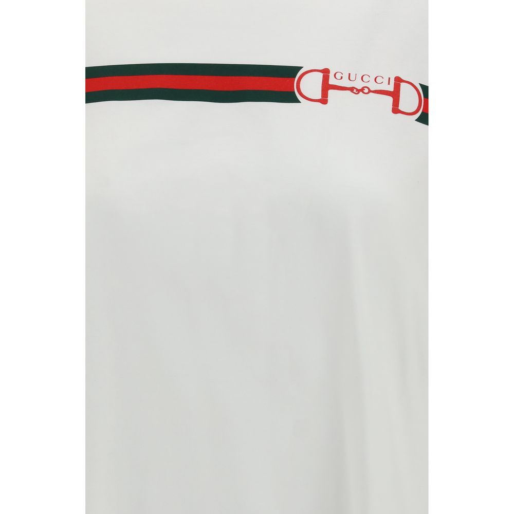 Gucci Nastro Web White T-Shirt Women