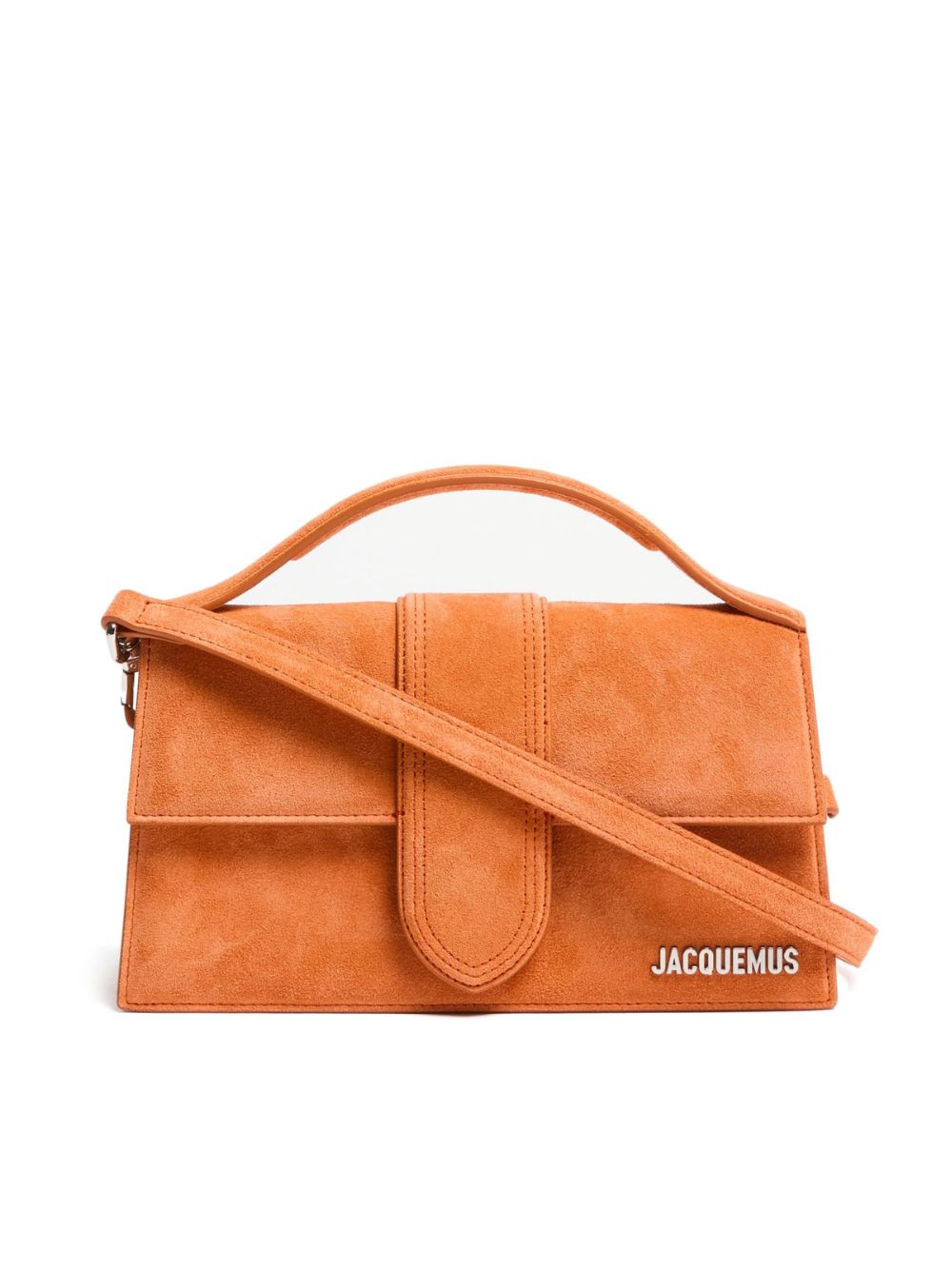 Jacquemus Le Grand Bambino Bag in Terracotta Suede