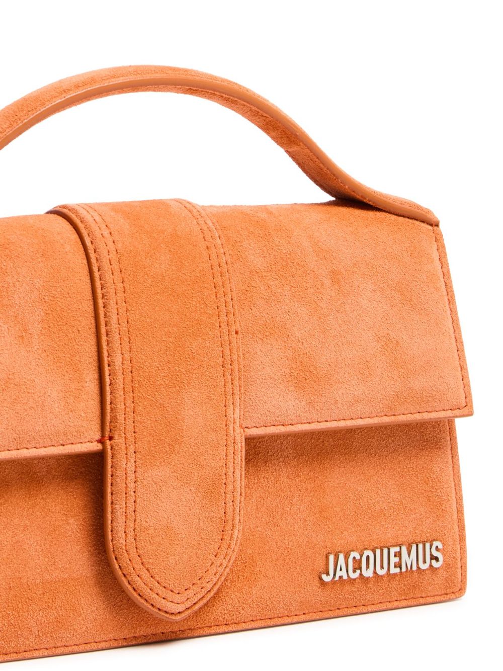 Jacquemus Le Grand Bambino Bag in Terracotta Suede