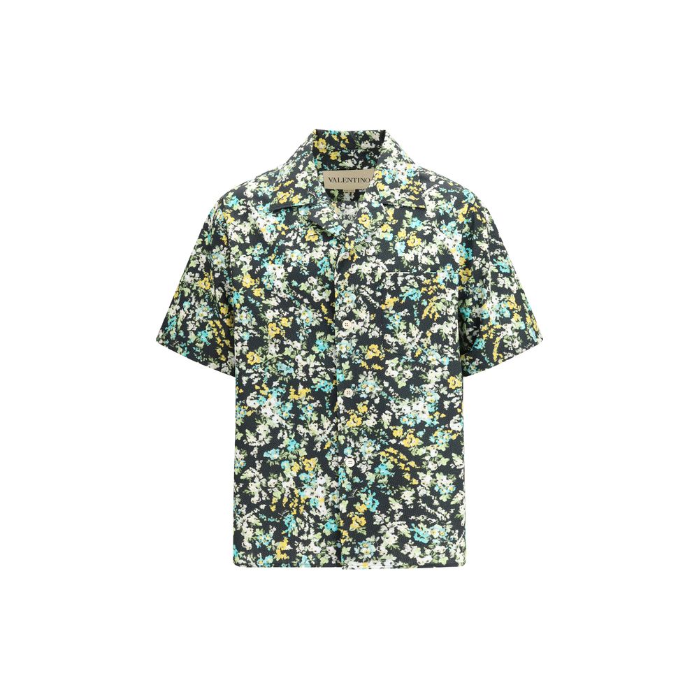 Valentino Garavani Papier Floral Multicolor Cotton Poplin Shirt