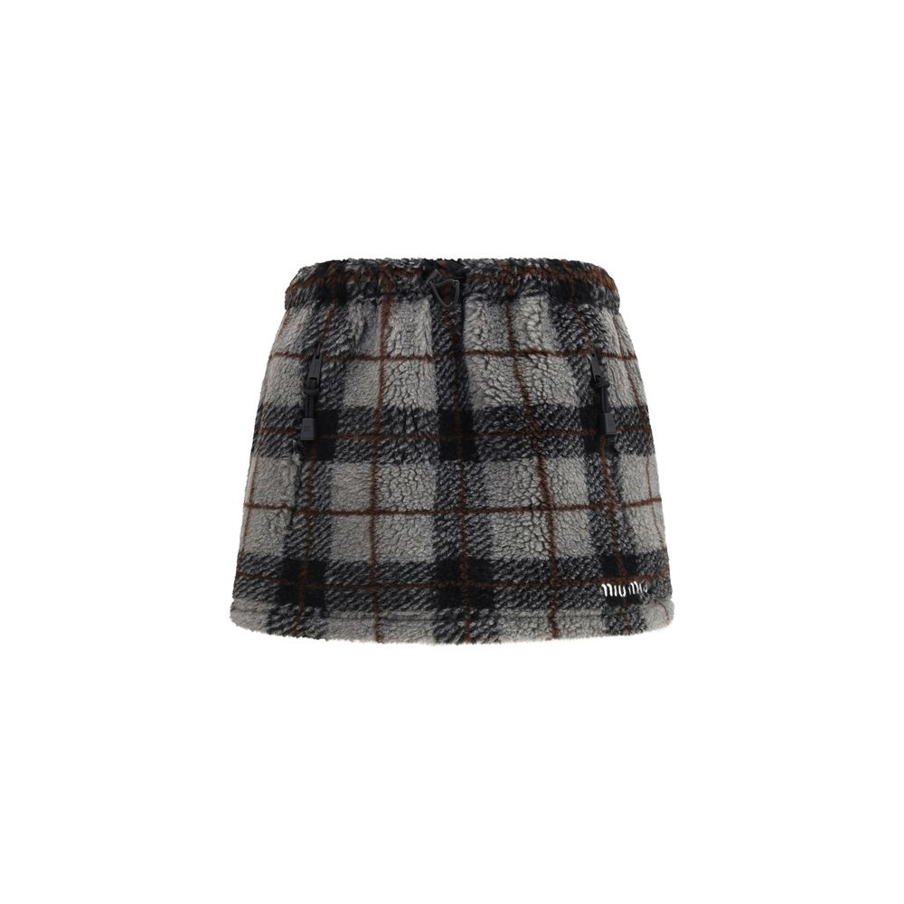 Multicolor Nylon Mini Skirt