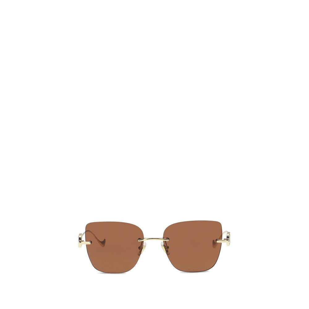 Valentino Garavani Brown Metal Cat-Eye Sunglasses VLogo