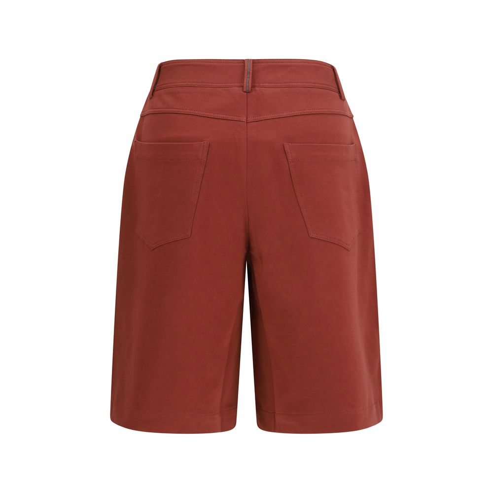 Multicolor Cotton Bermuda Shorts