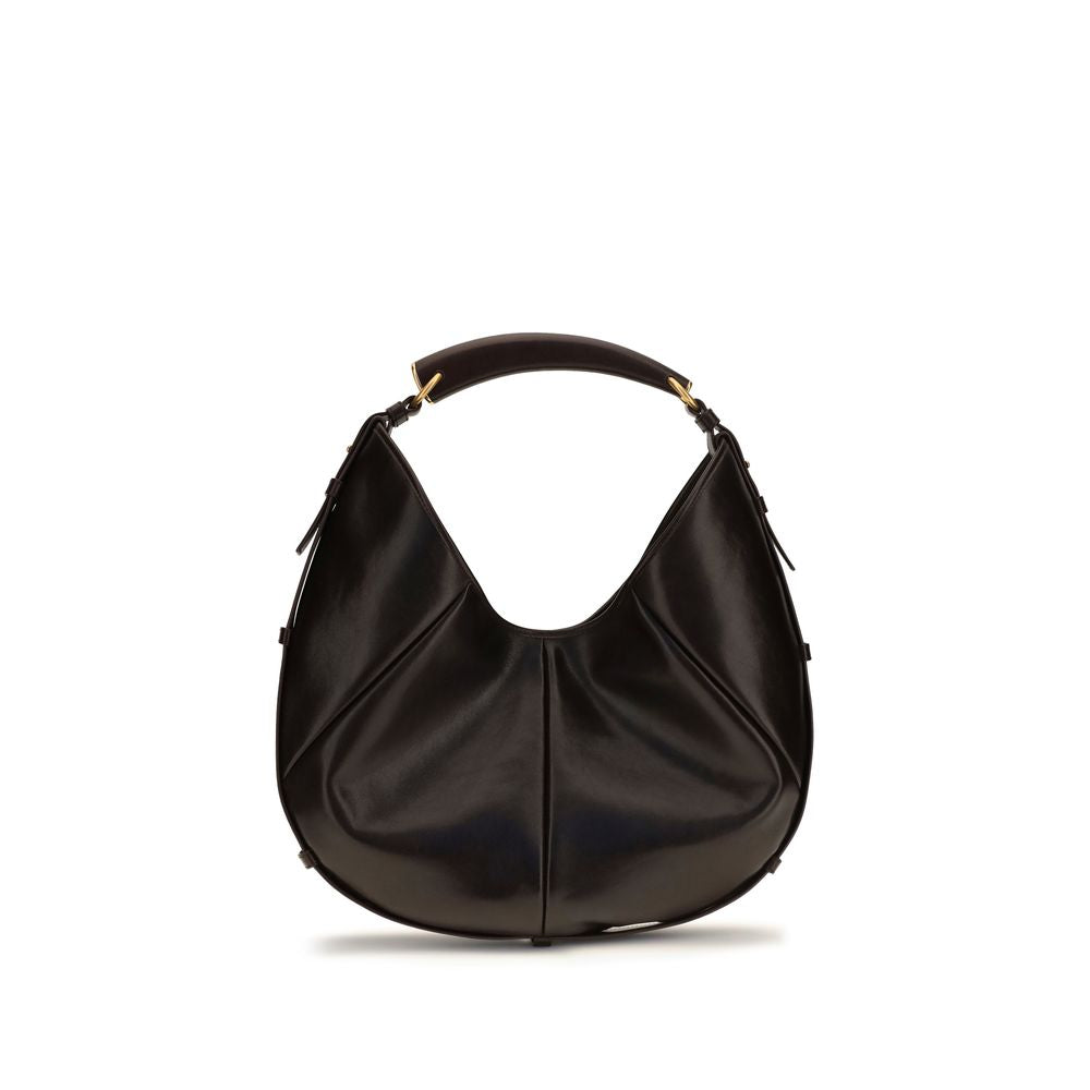 Saint Laurent Brown Calfskin Mombasa Shoulder Bag SS26