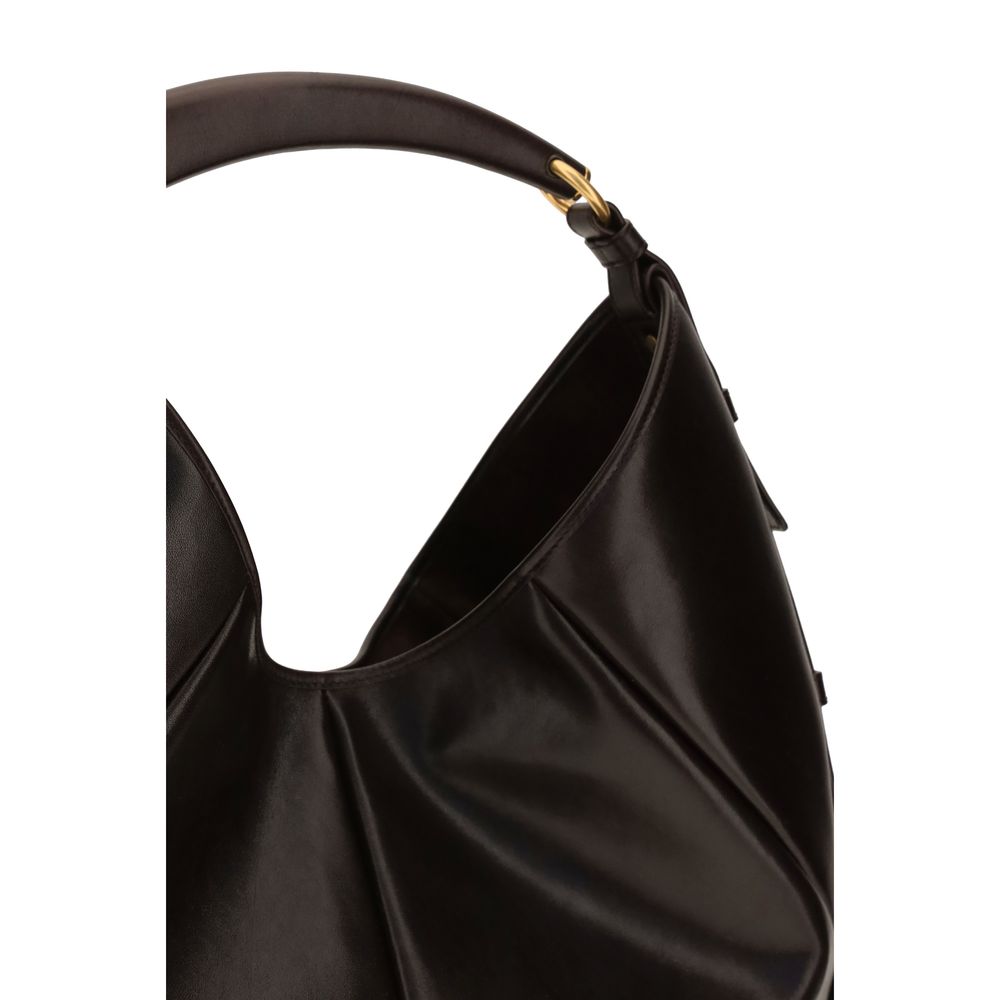 Saint Laurent Brown Calfskin Mombasa Shoulder Bag SS26