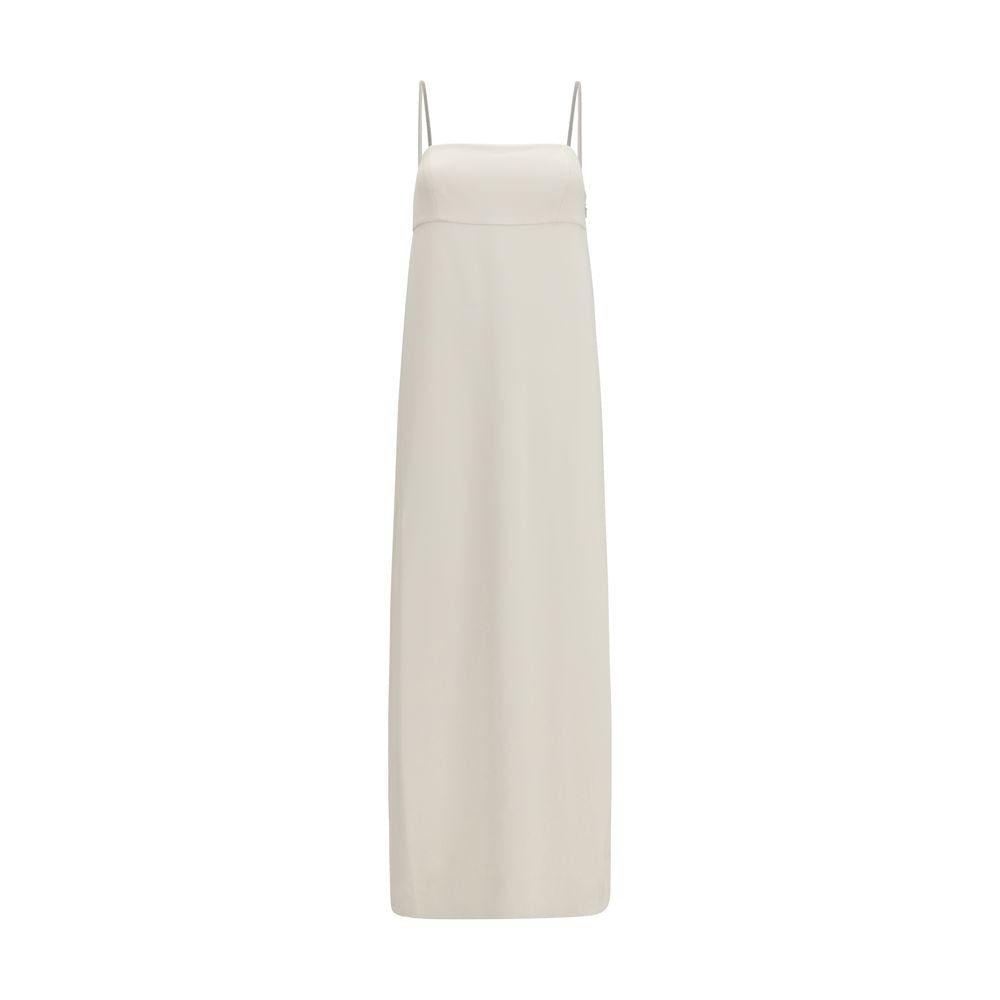 Vestido Informal de Acetato Blanco