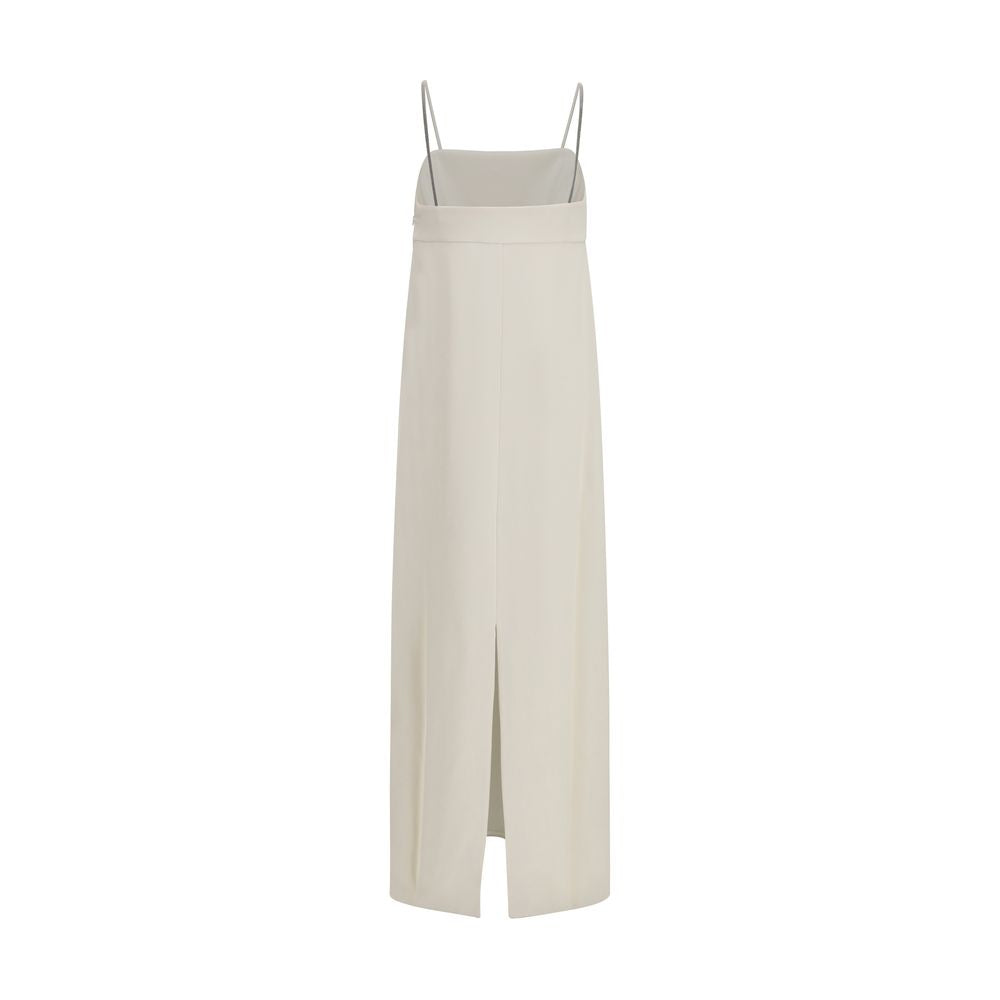 Vestido Informal de Acetato Blanco