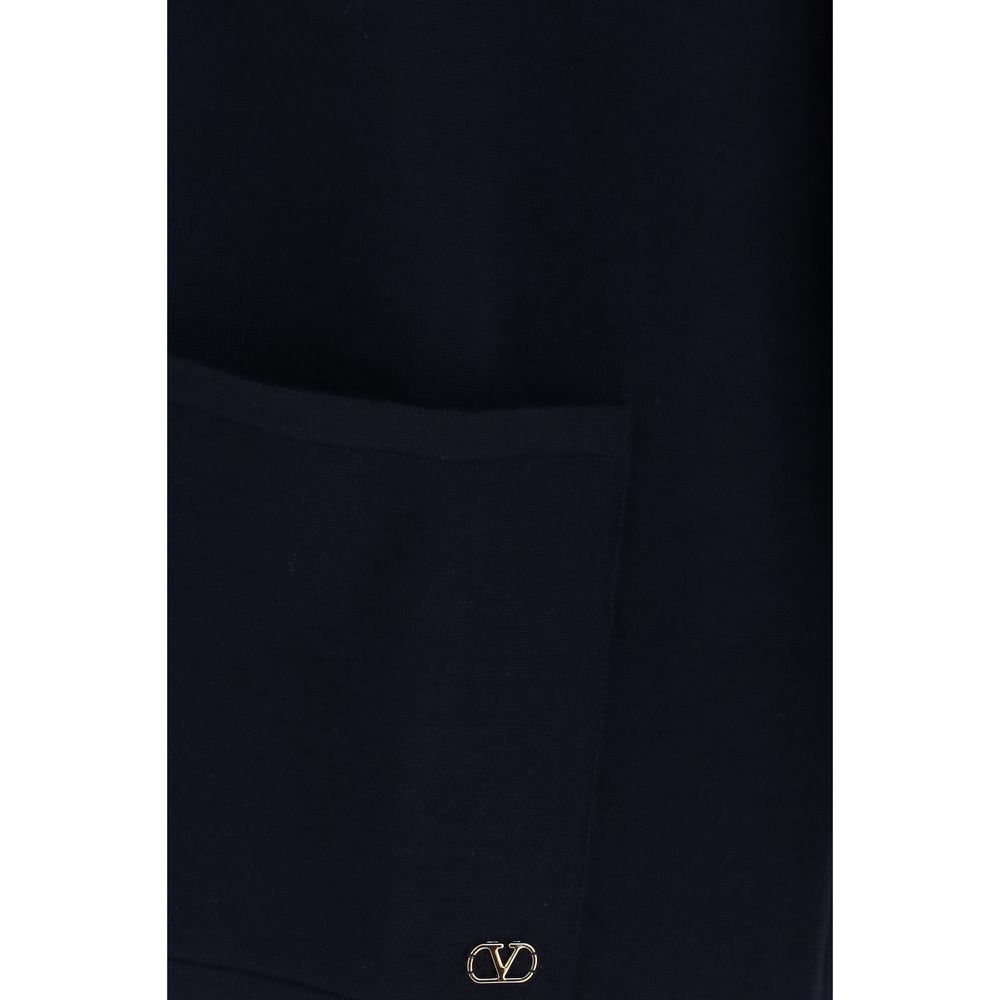 Valentino Garavani Blue Wool Oves Aries Cardigan