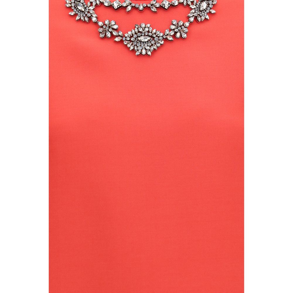 Valentino Garavani Crystal-Embellished Merino Wool & Silk Mini Dress