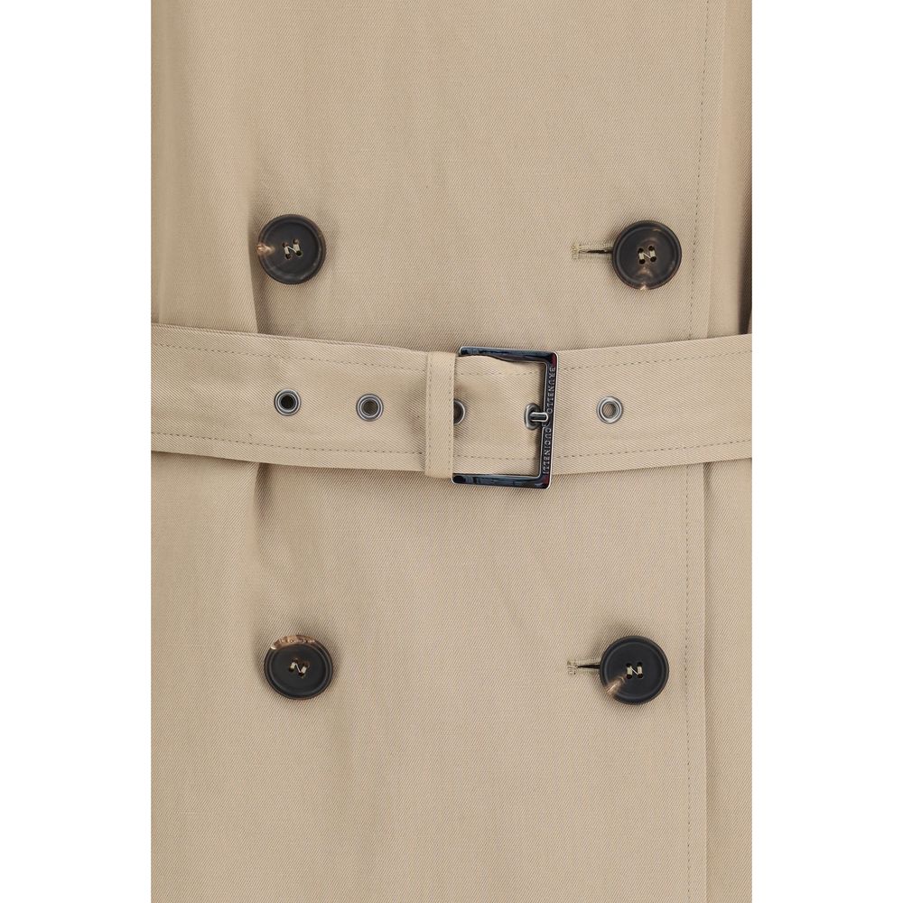 Brunello Cucinelli Beige Cotton Linen Trench Coat AW26