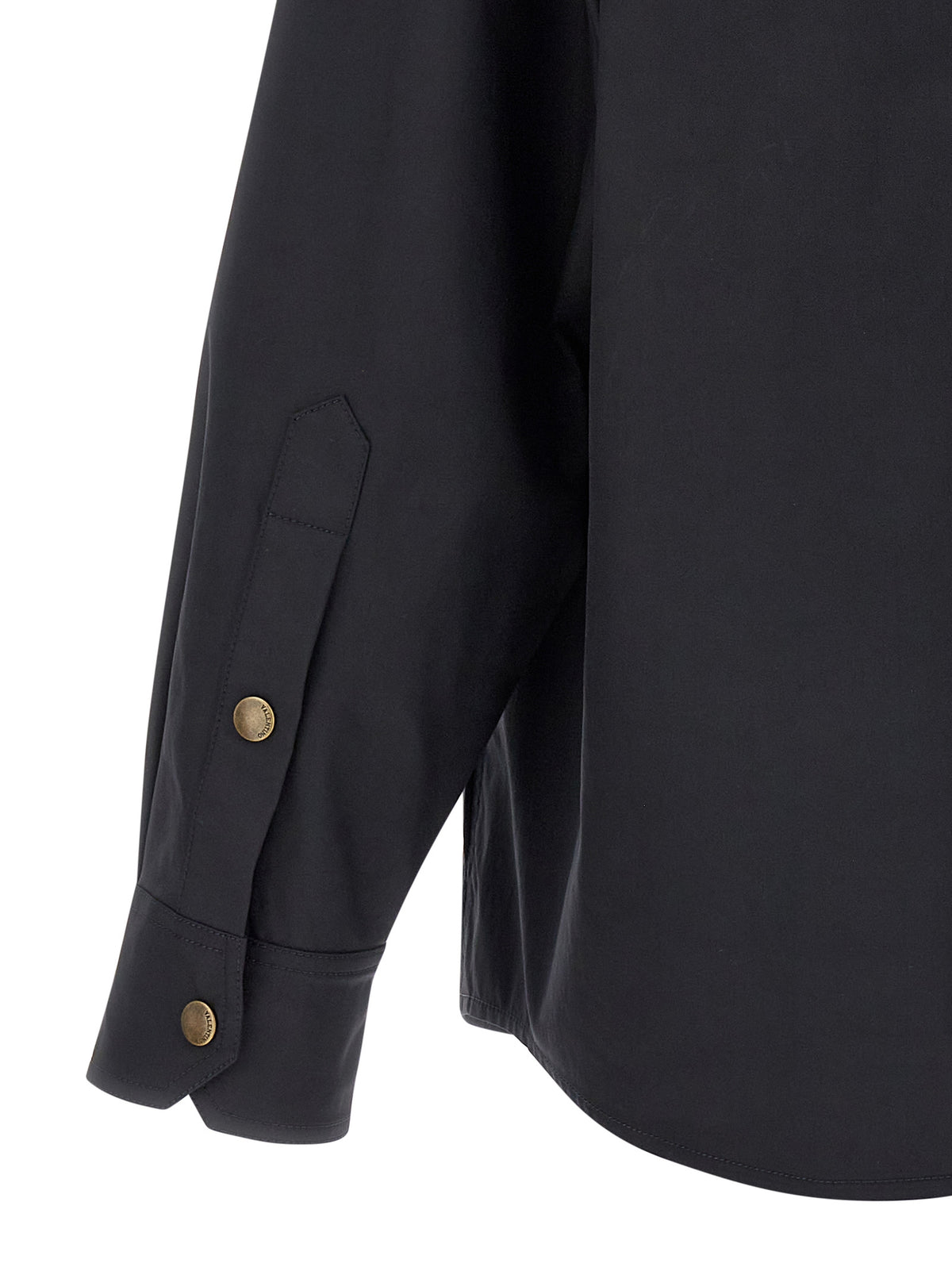 Valentino Garavani Shirt-Style Nylon Jacket in Blue | V Detail | Made in Italy
