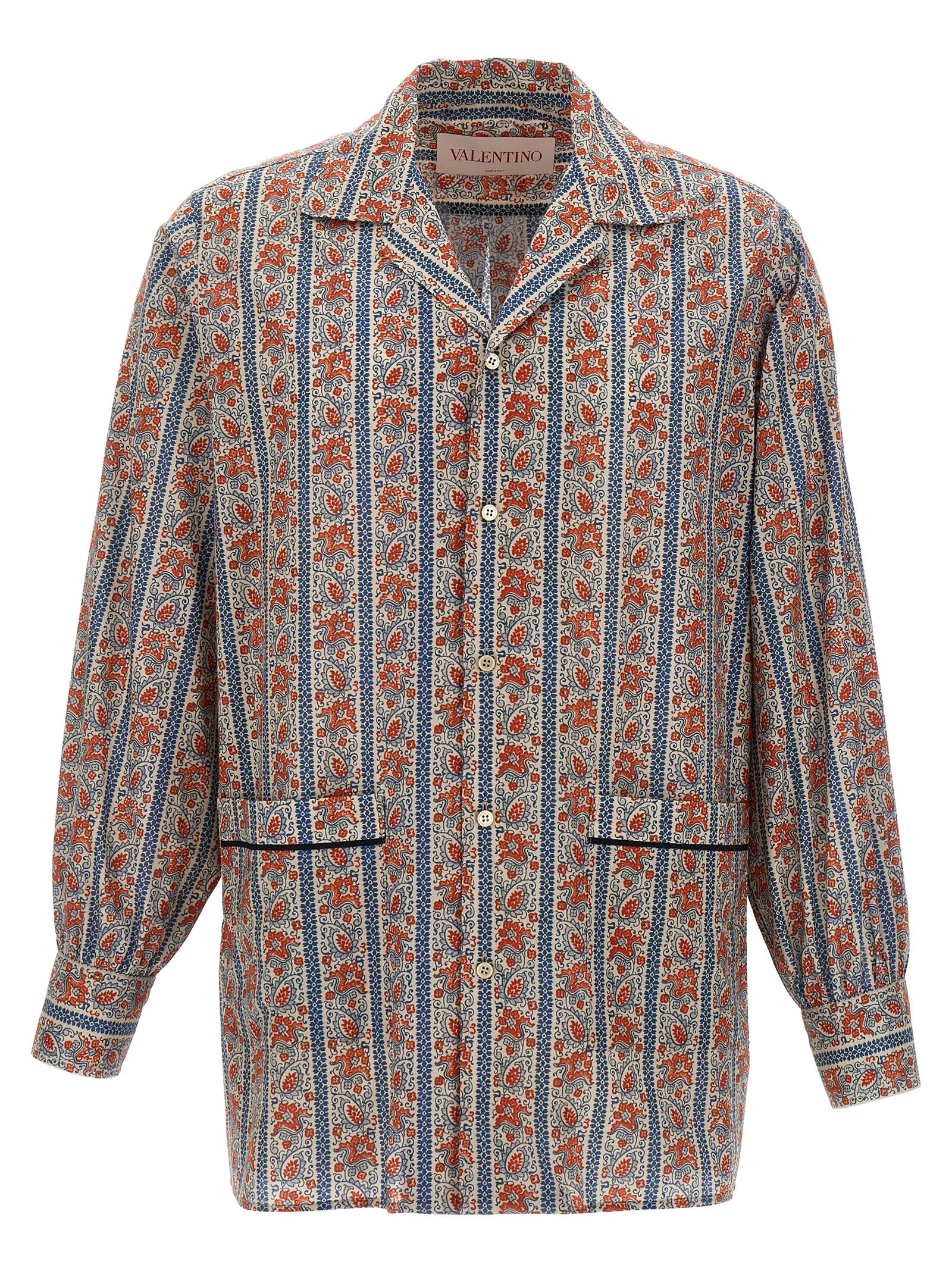 Valentino Garavani Voyage Imaginaire Multicolor Cotton Muslin Shirt