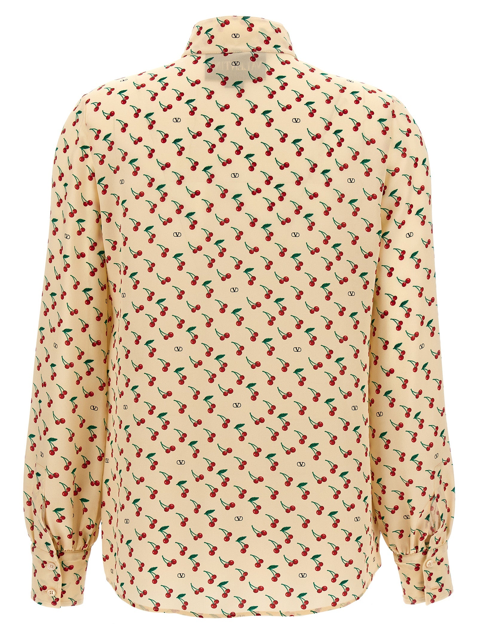 Valentino Garavani Cherryfic Silk Crepe de Chine Blouse
