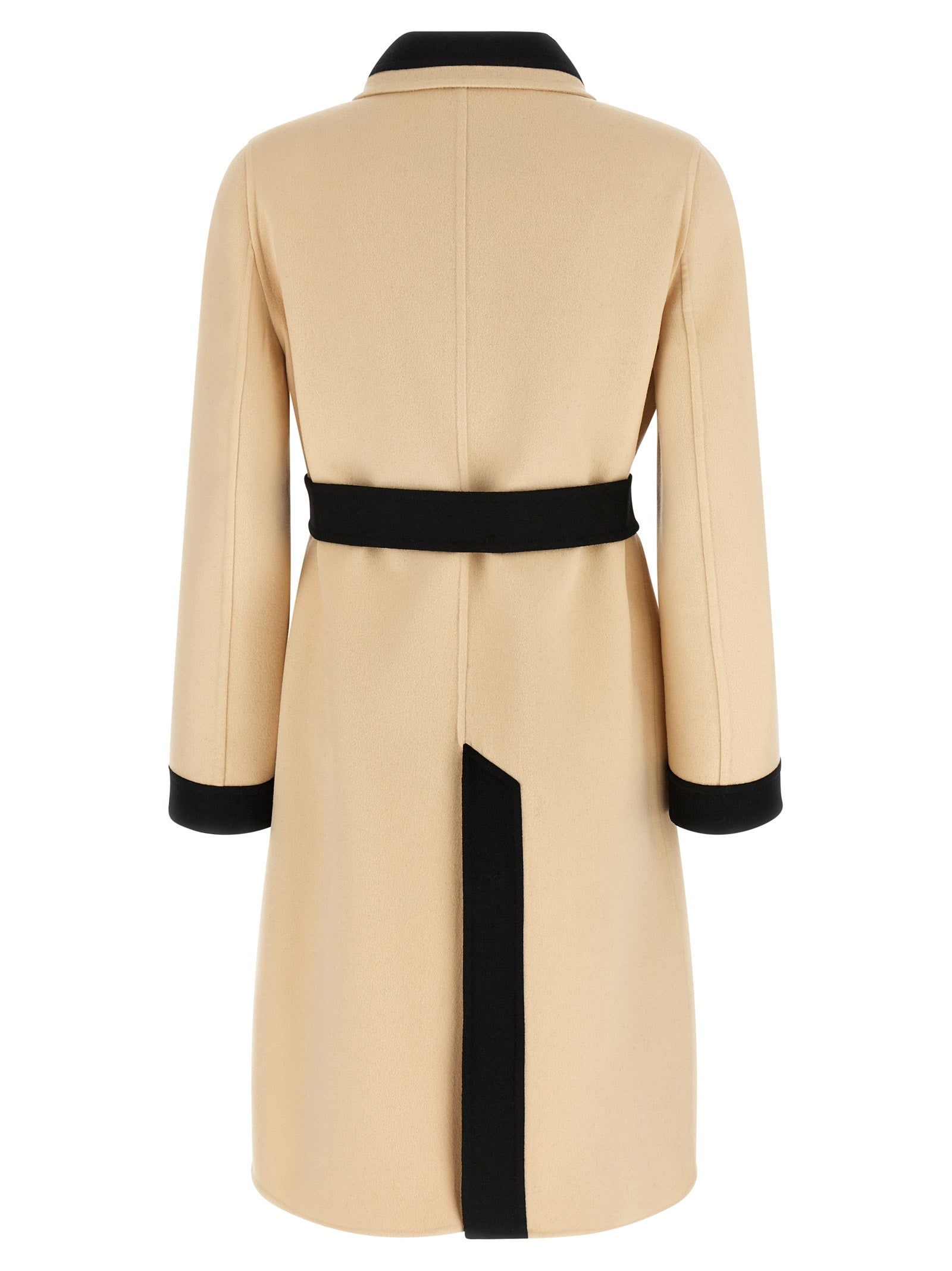 Valentino Garavani Beige Virgin Wool & Cashmere Midi Coat