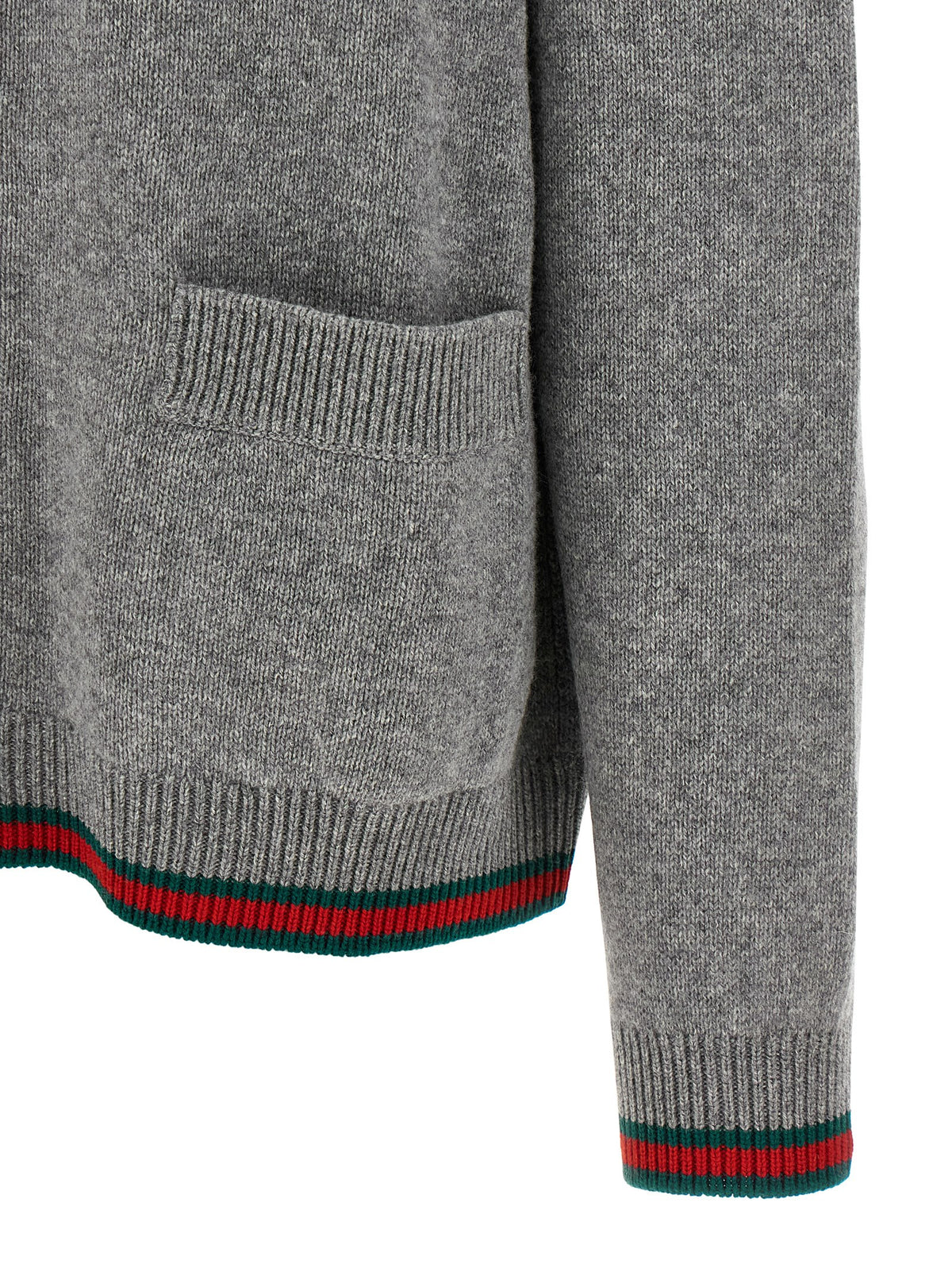 Gucci Gray Wool Cardigan