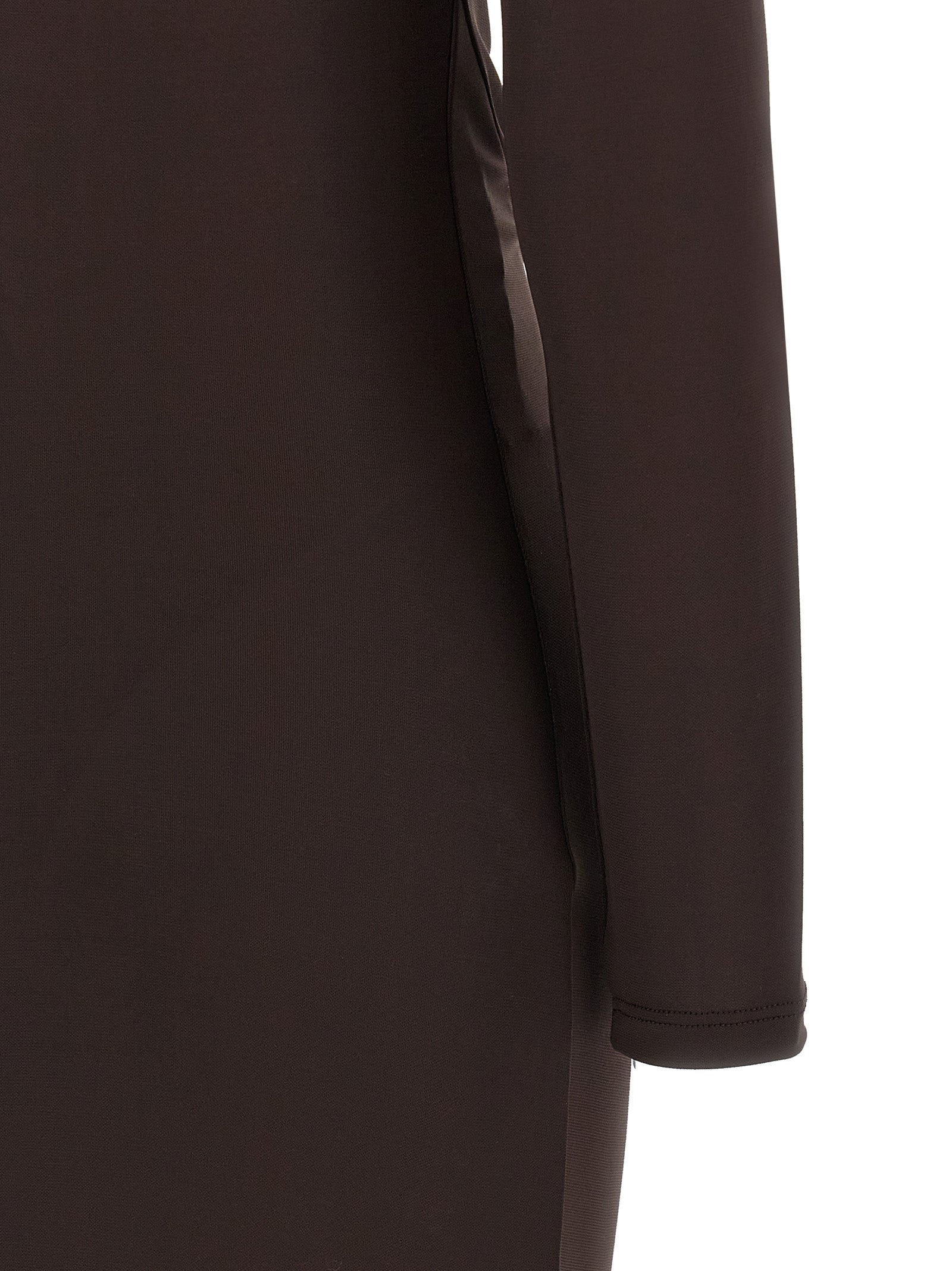 Brown Viscose Long Dress Elisabetta Franchi – Red Carpet