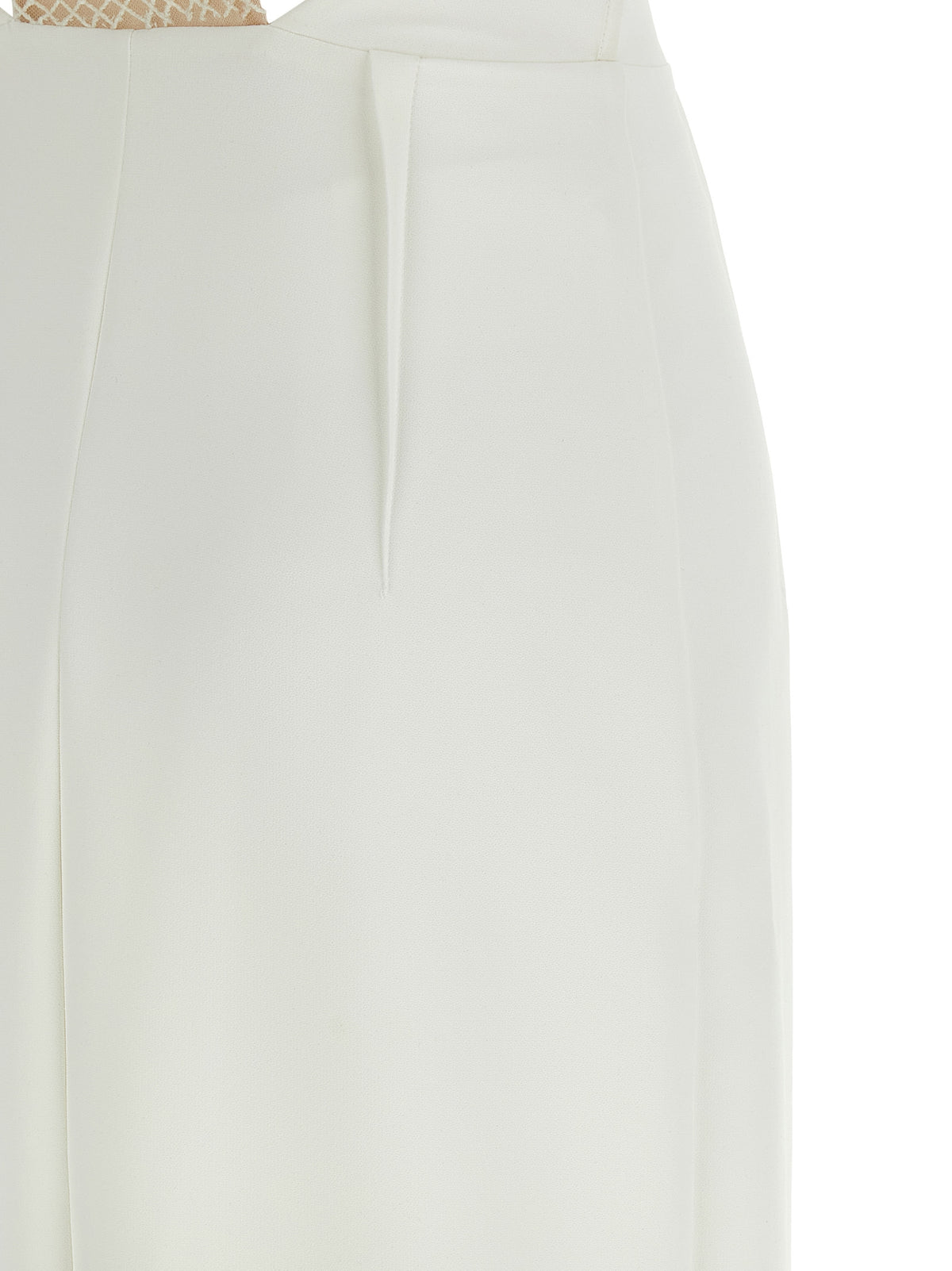 Elisabetta Franchi White Polyester Long Dress