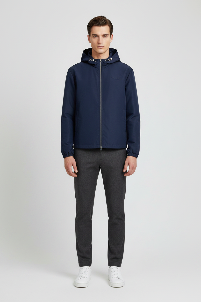 Givenchy Water-Repellent Polyfaille Anorak in Blue | Made in Italy