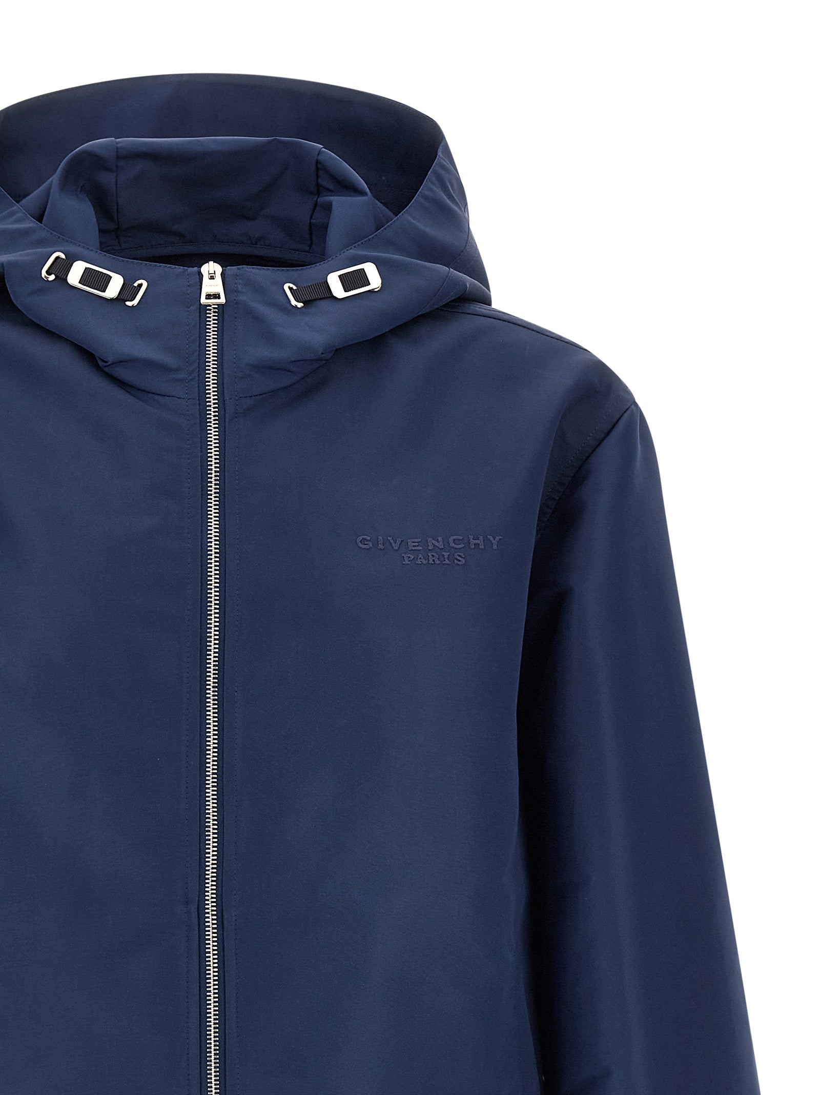Givenchy Water-Repellent Polyfaille Anorak in Blue | Made in Italy