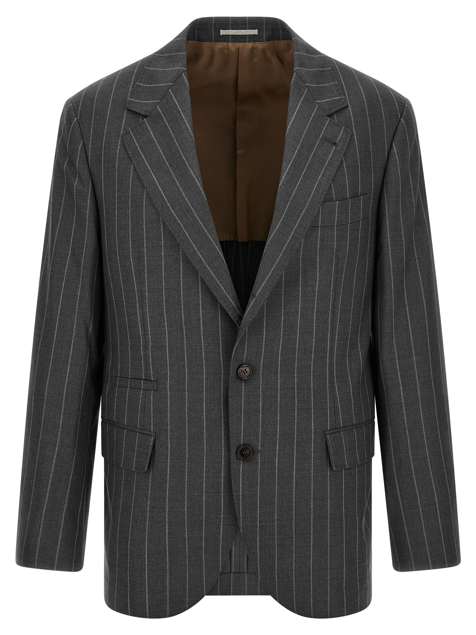Blazer de Lana Virgen Gris