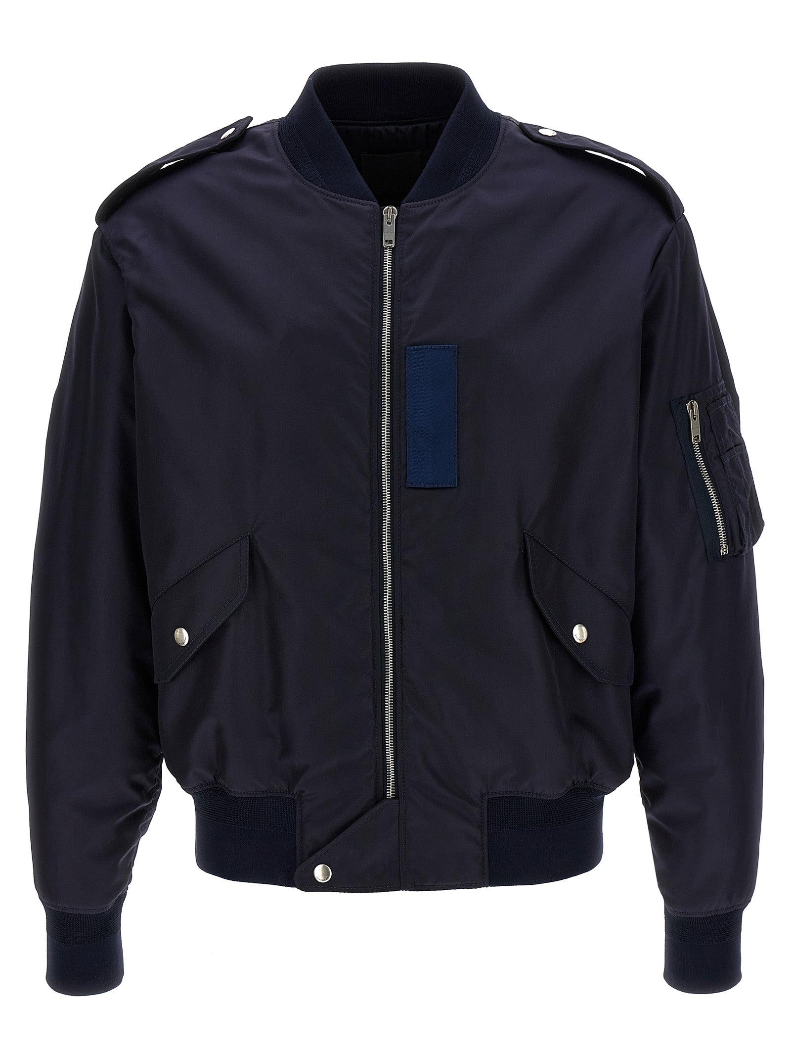 Givenchy Marine Blue Bomber Jacket