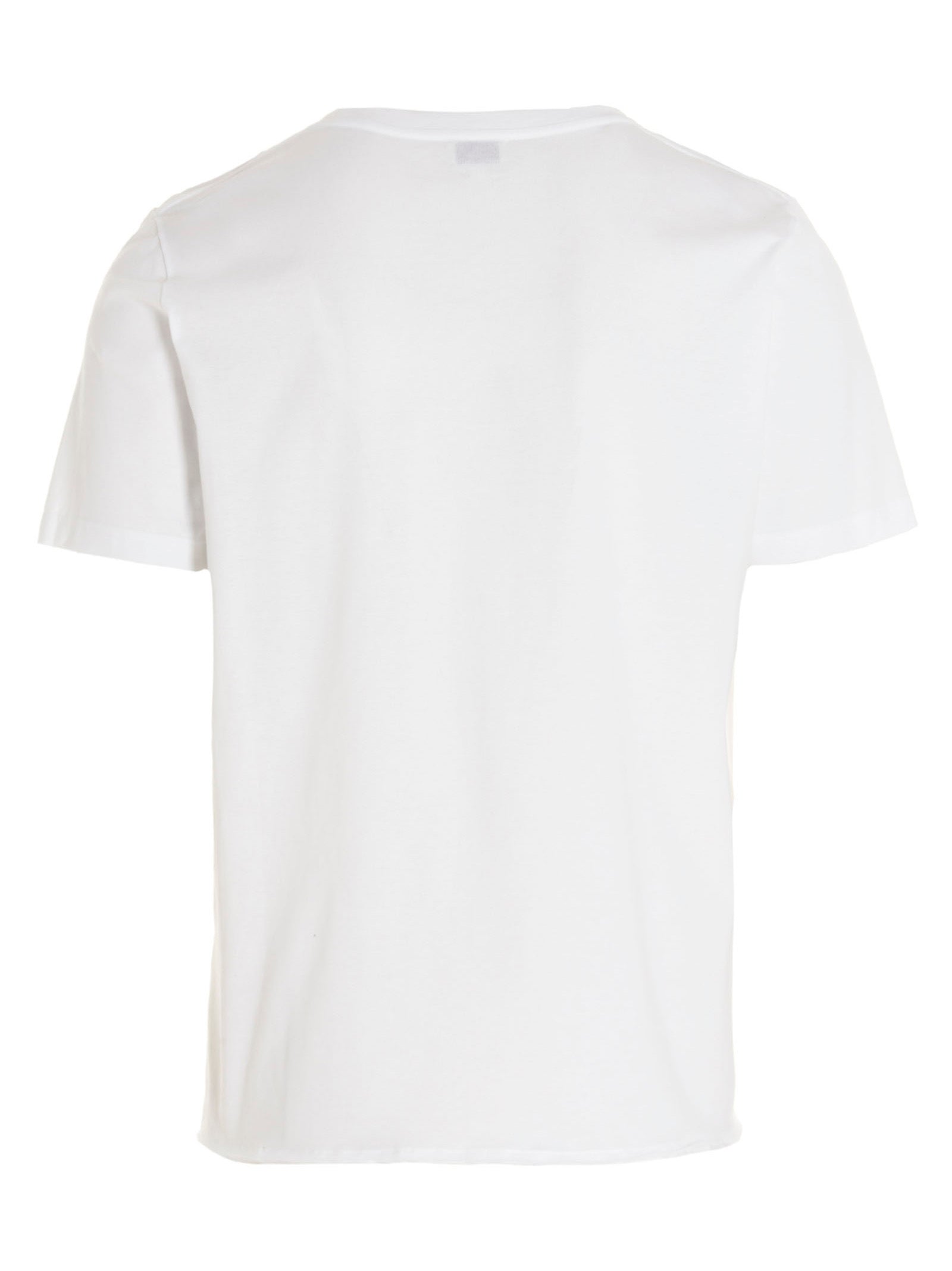 Saint Laurent Rive Gauche Logo Cotton T-Shirt in White