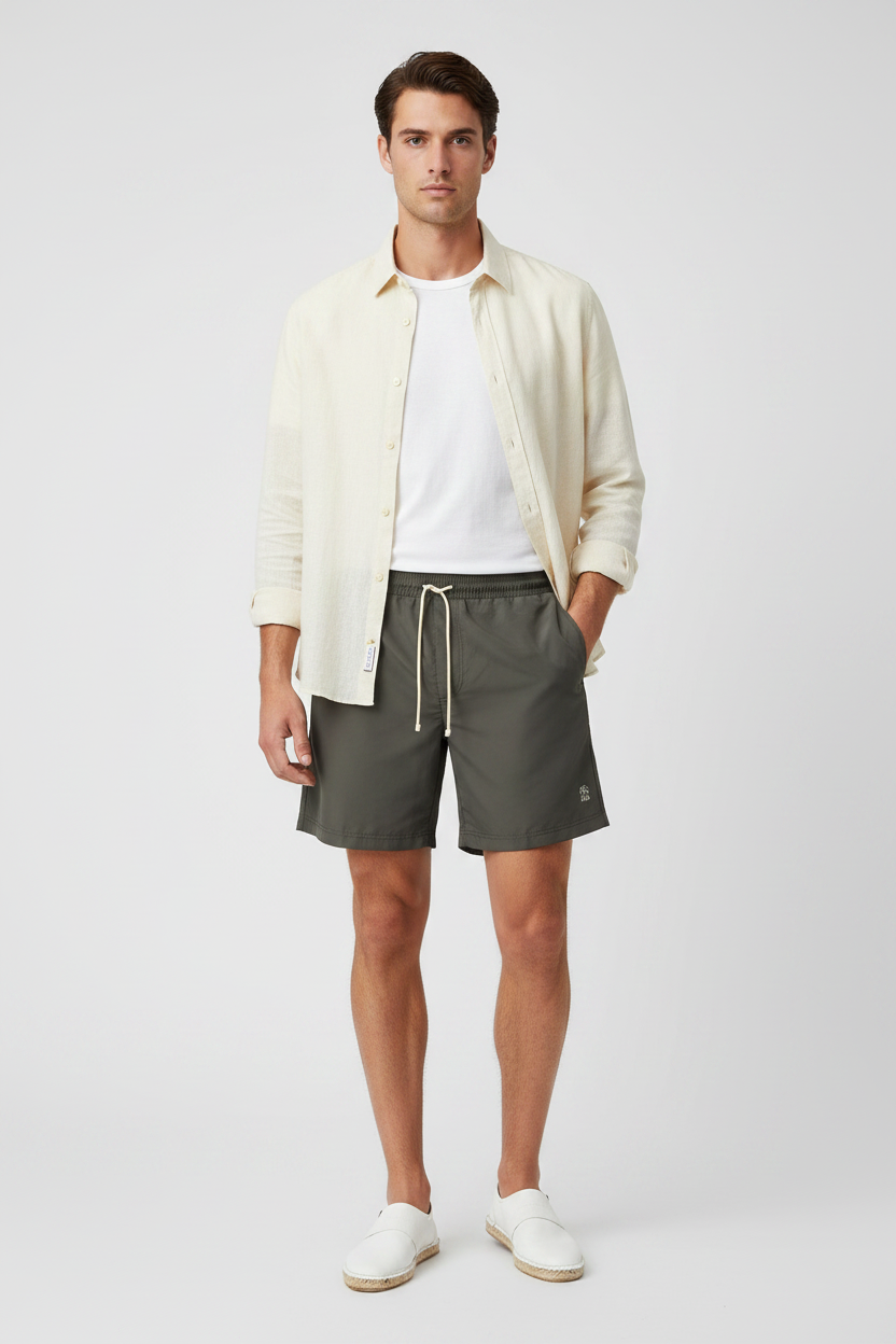 Gray Polyester Sportswear