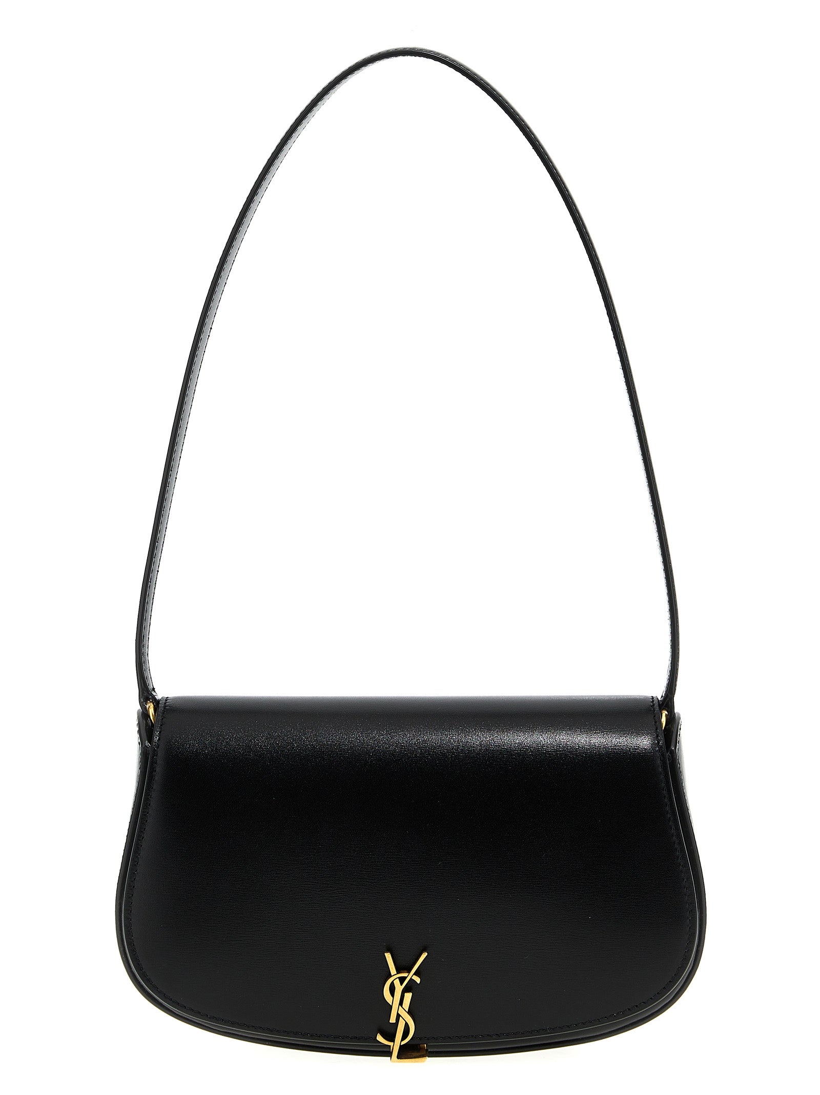 Saint Laurent Voltaire Mini Shoulder Bag in Black Calfskin