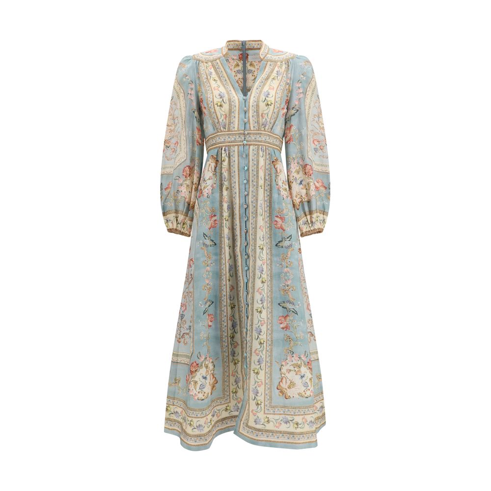 Zimmermann Multicolor Linen Casual Dress