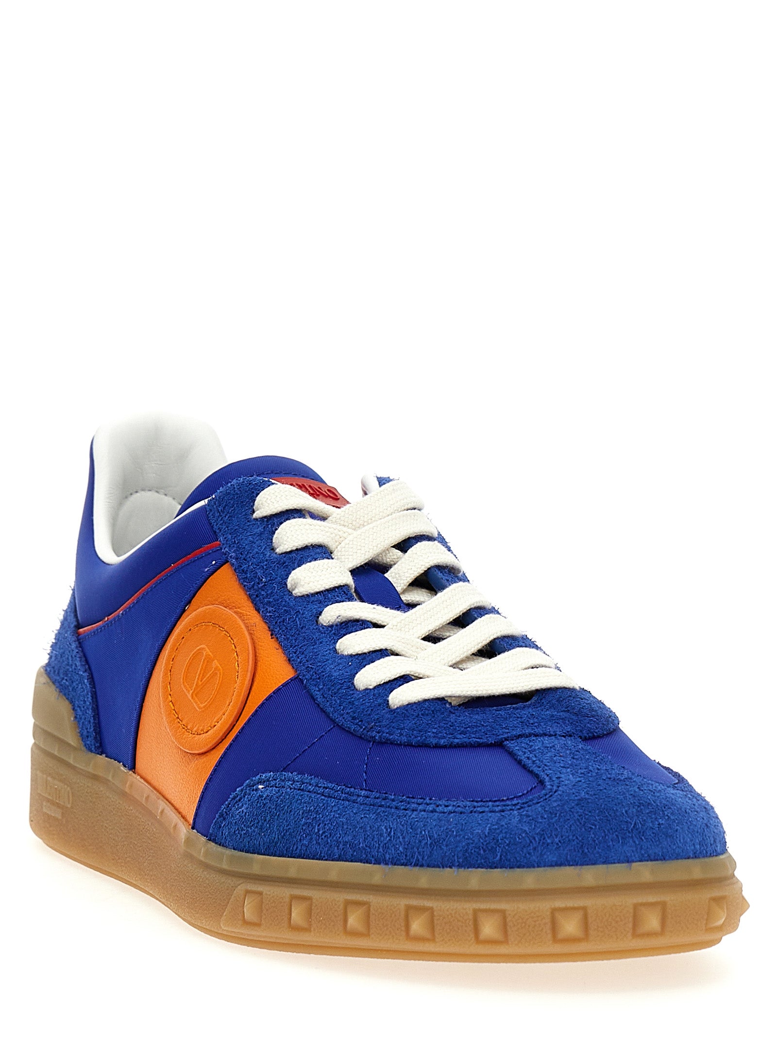 Valentino Garavani Upvillage Low-Top Sneakers in Blue Calfskin