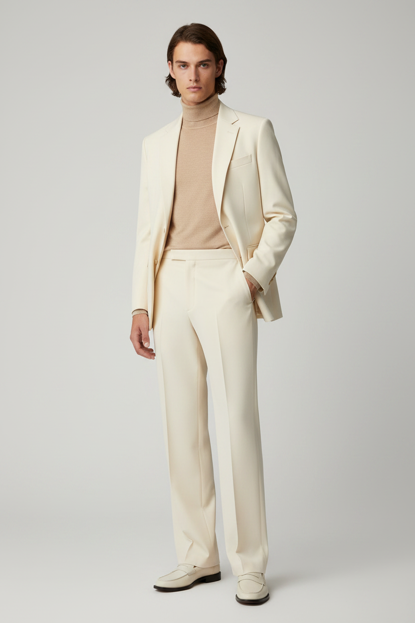 White Wool Tuxedo