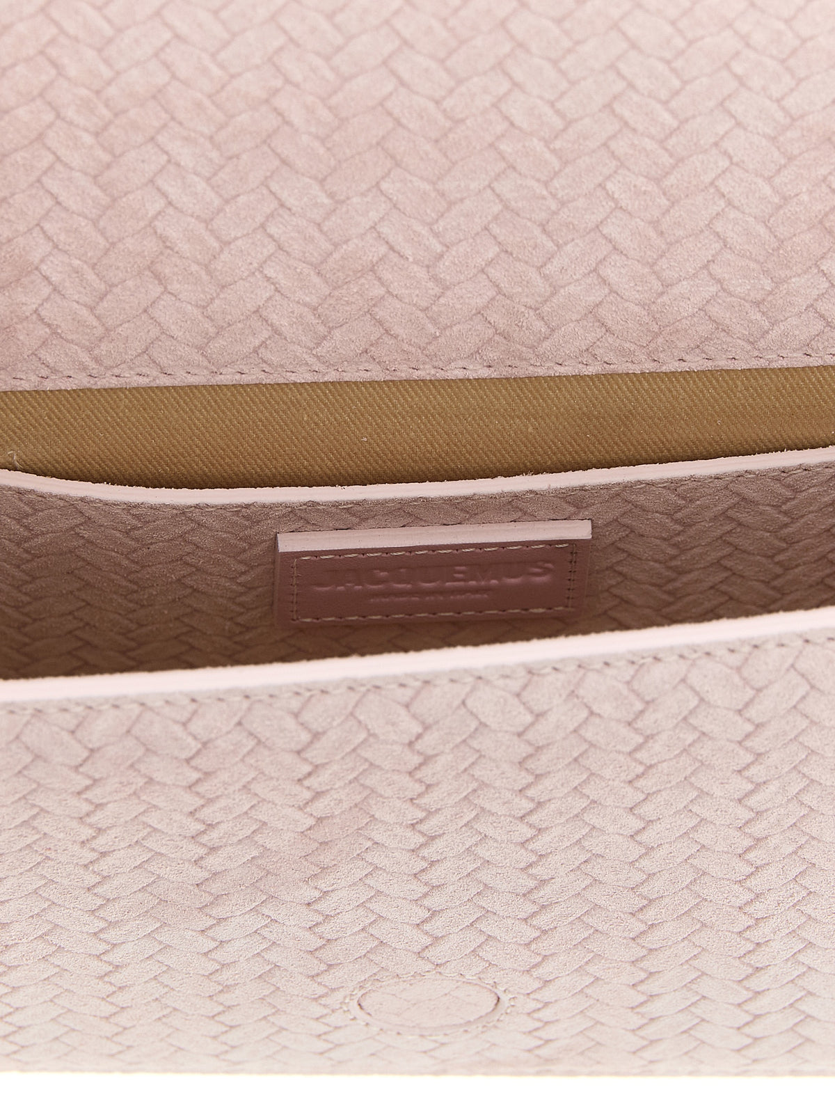 Jacquemus Le Bambino Long Embossed Calfskin Shoulder Bag in Pink | Made in Italy
