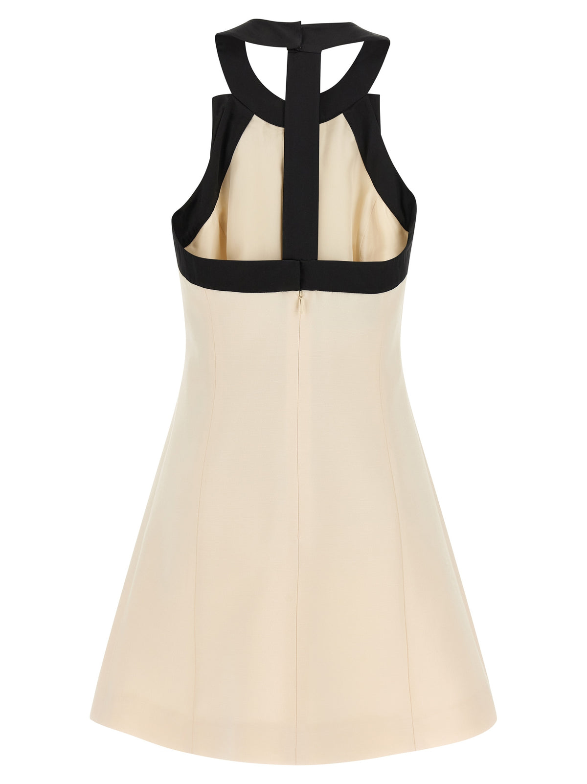 Valentino Garavani Bicolor Virgin Wool Short Dress