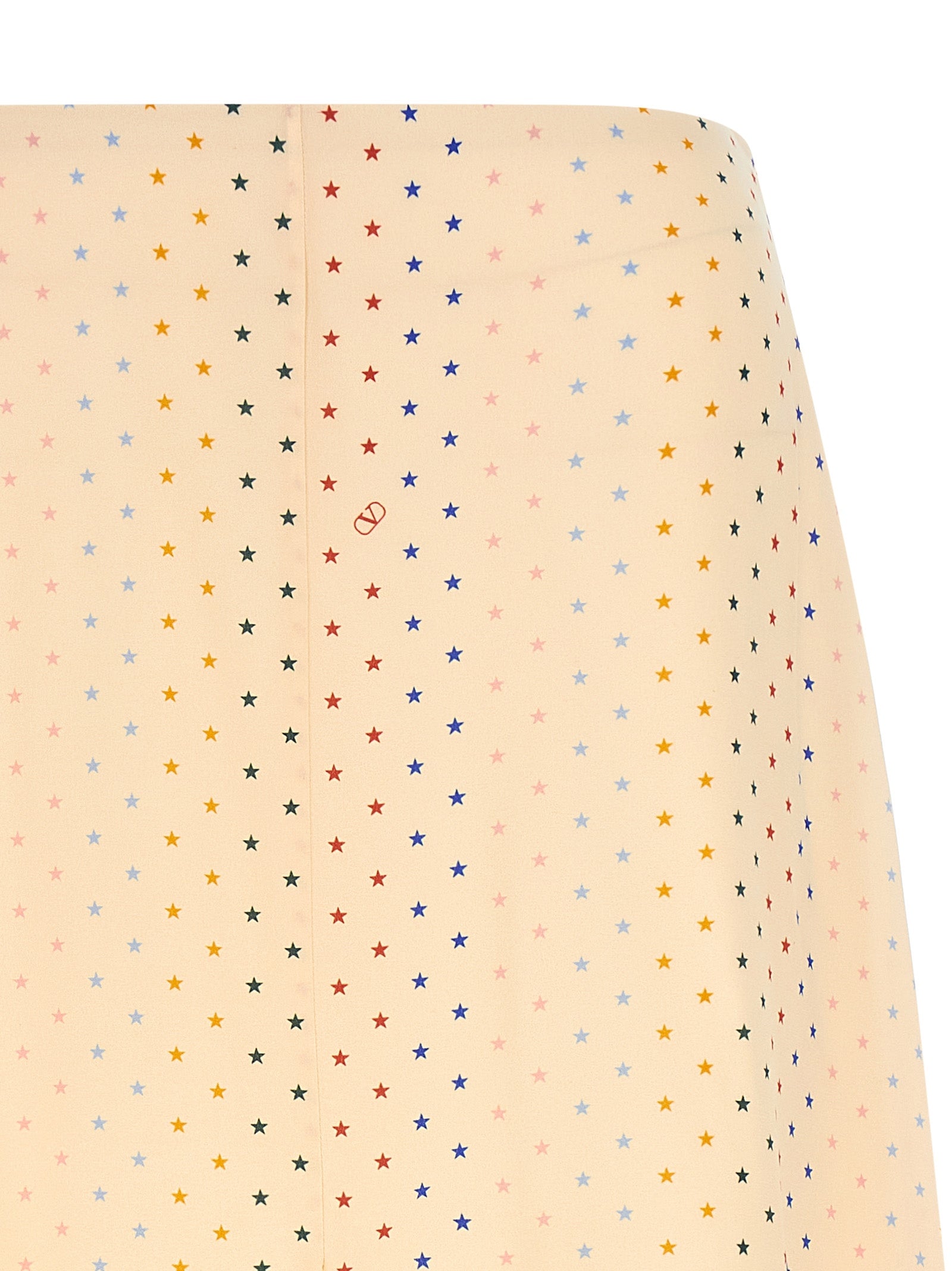 Valentino Garavani Stelline Multicolor Silk Midi Skirt Flared