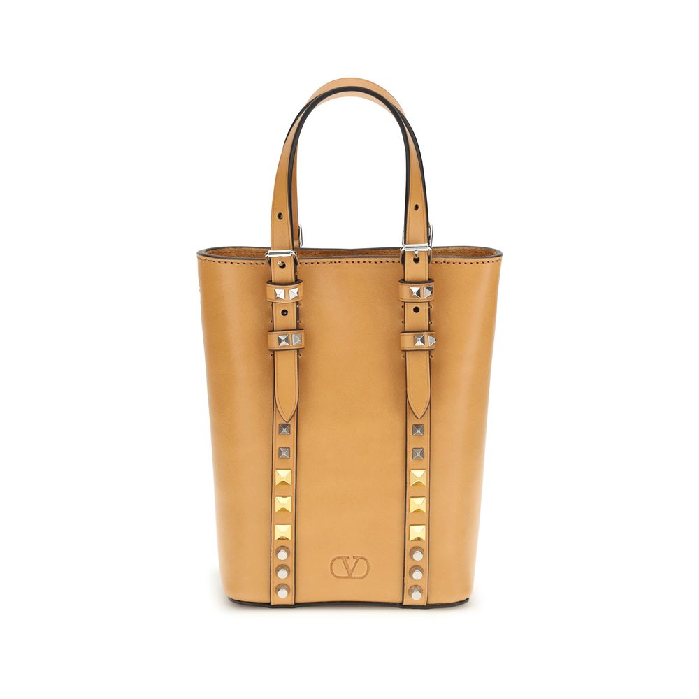 Valentino Garavani Rockstud Mini Beige Bag