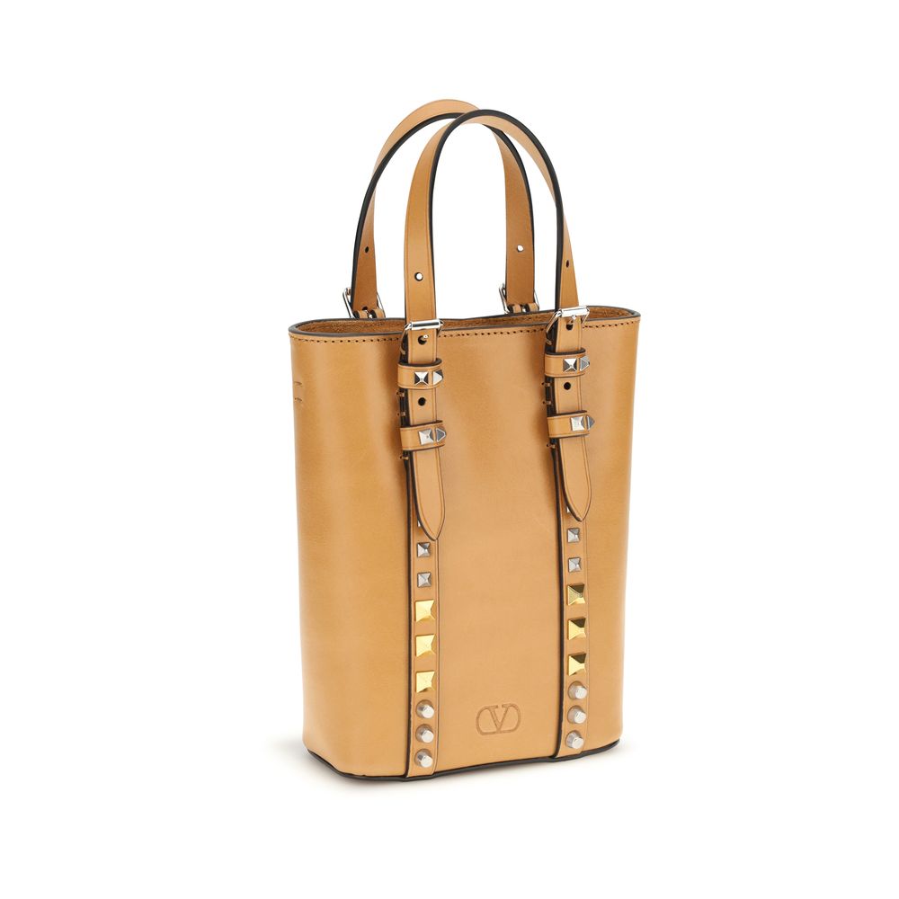 Valentino Garavani Rockstud Mini Beige Bag