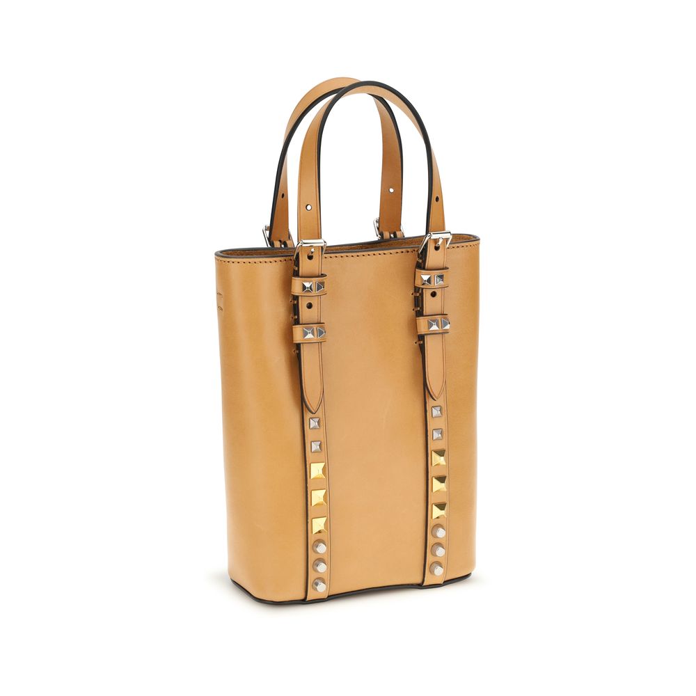 Valentino Garavani Rockstud Mini Beige Bag