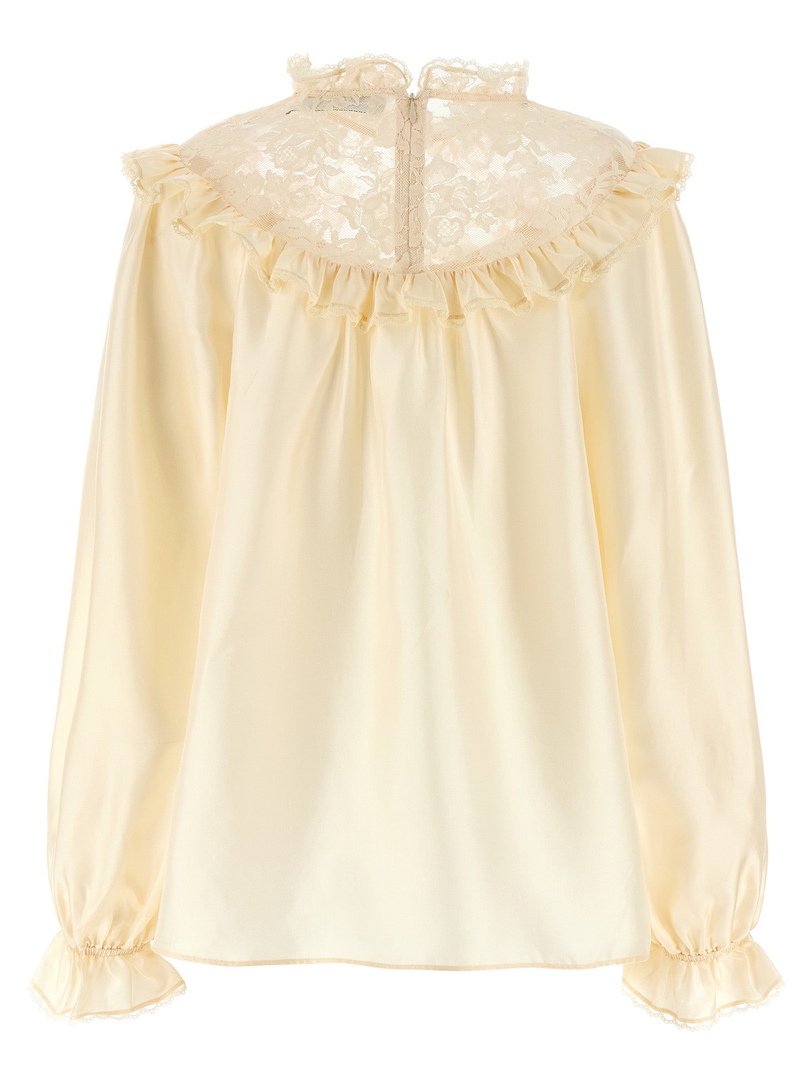 Beige Silk Blouse