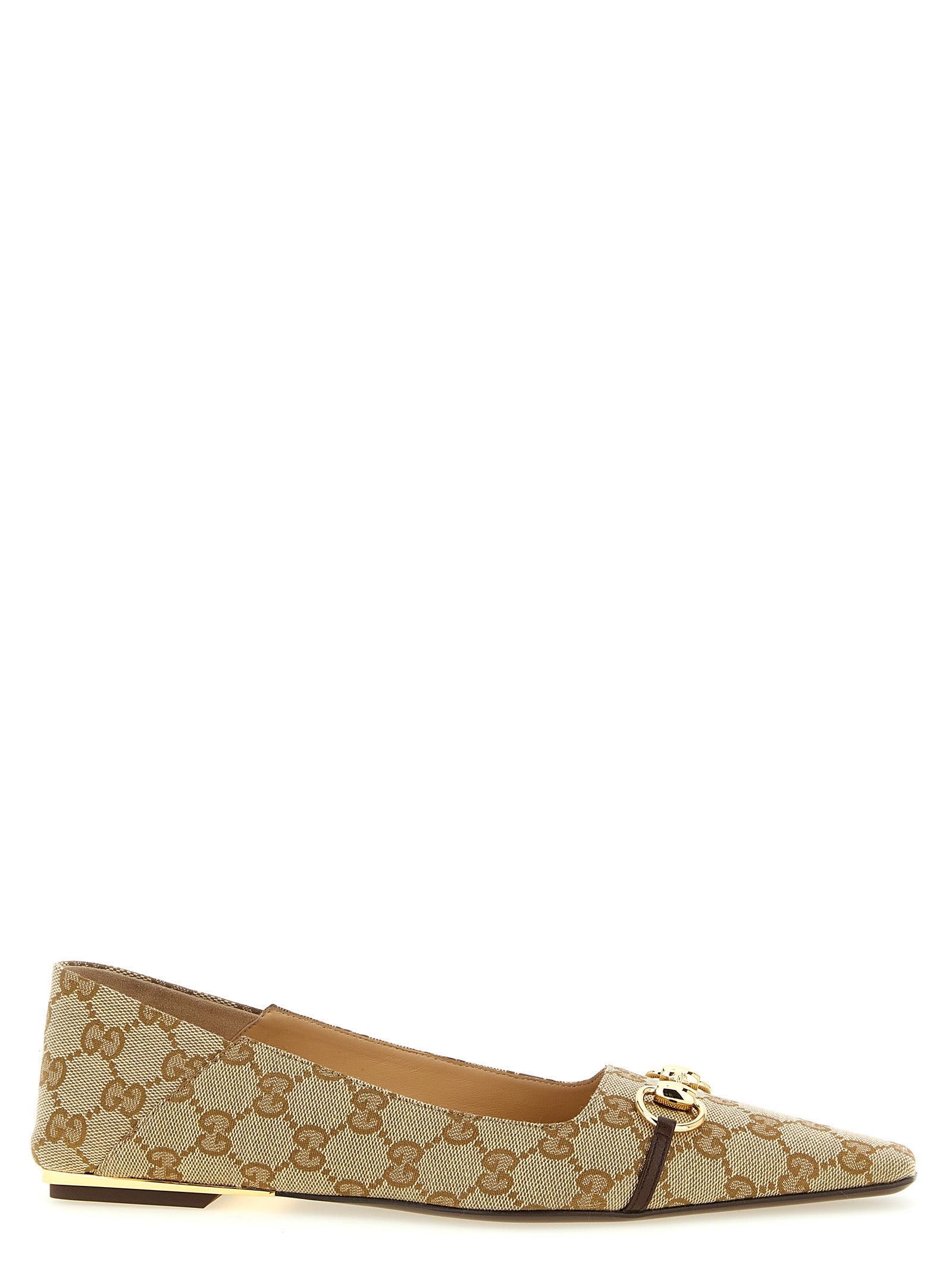 GUCCI ‘Vittoria’ GG fabric ballet flats