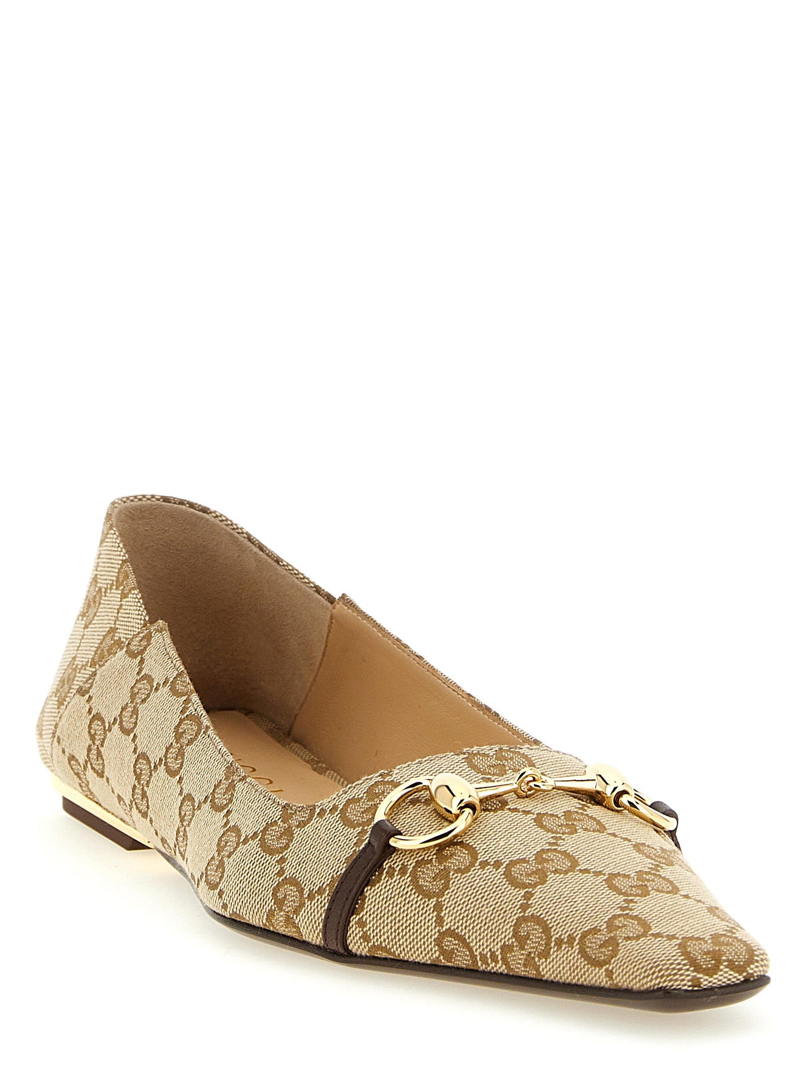 GUCCI ‘Vittoria’ GG fabric ballet flats