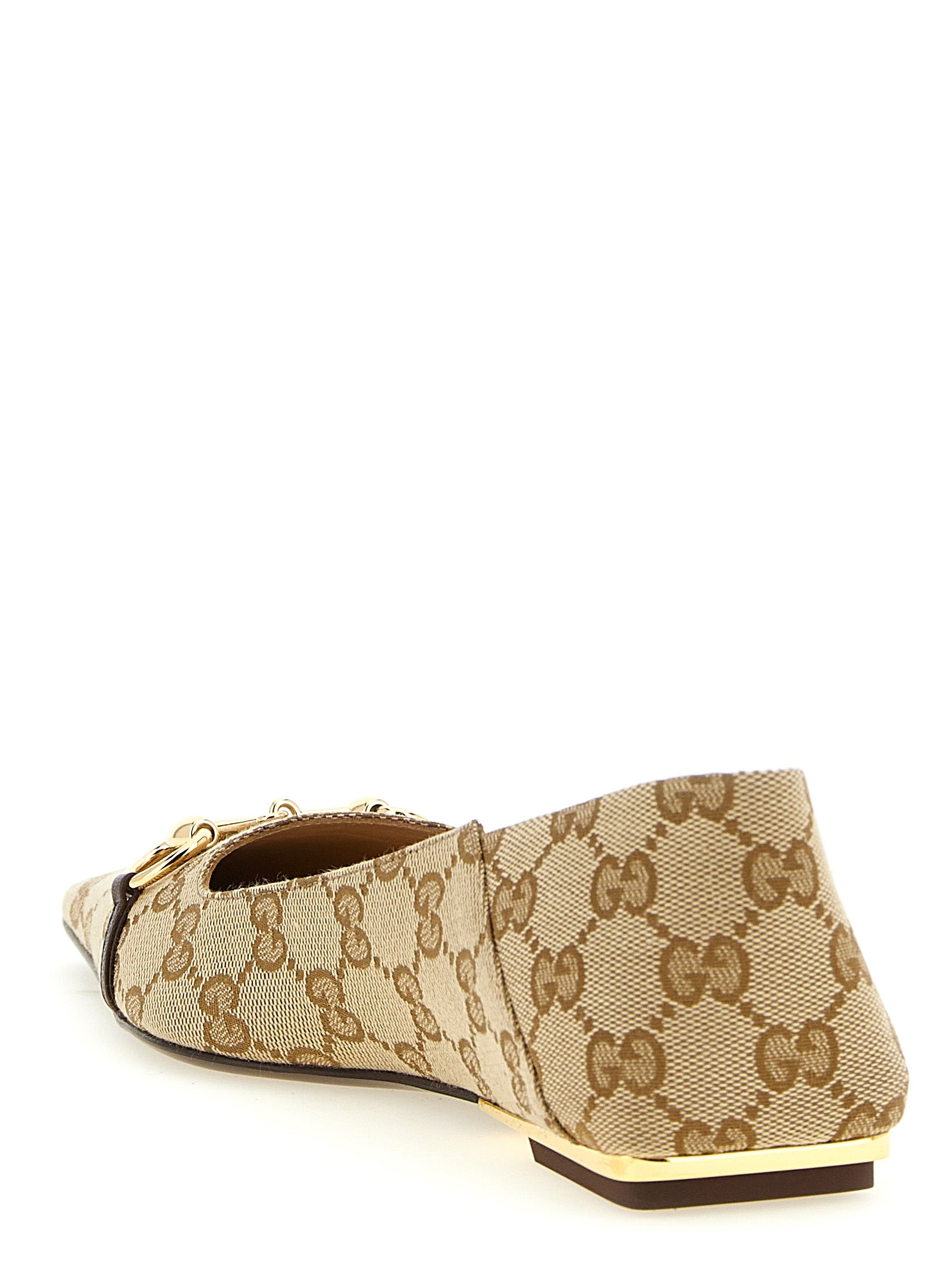 GUCCI ‘Vittoria’ GG fabric ballet flats