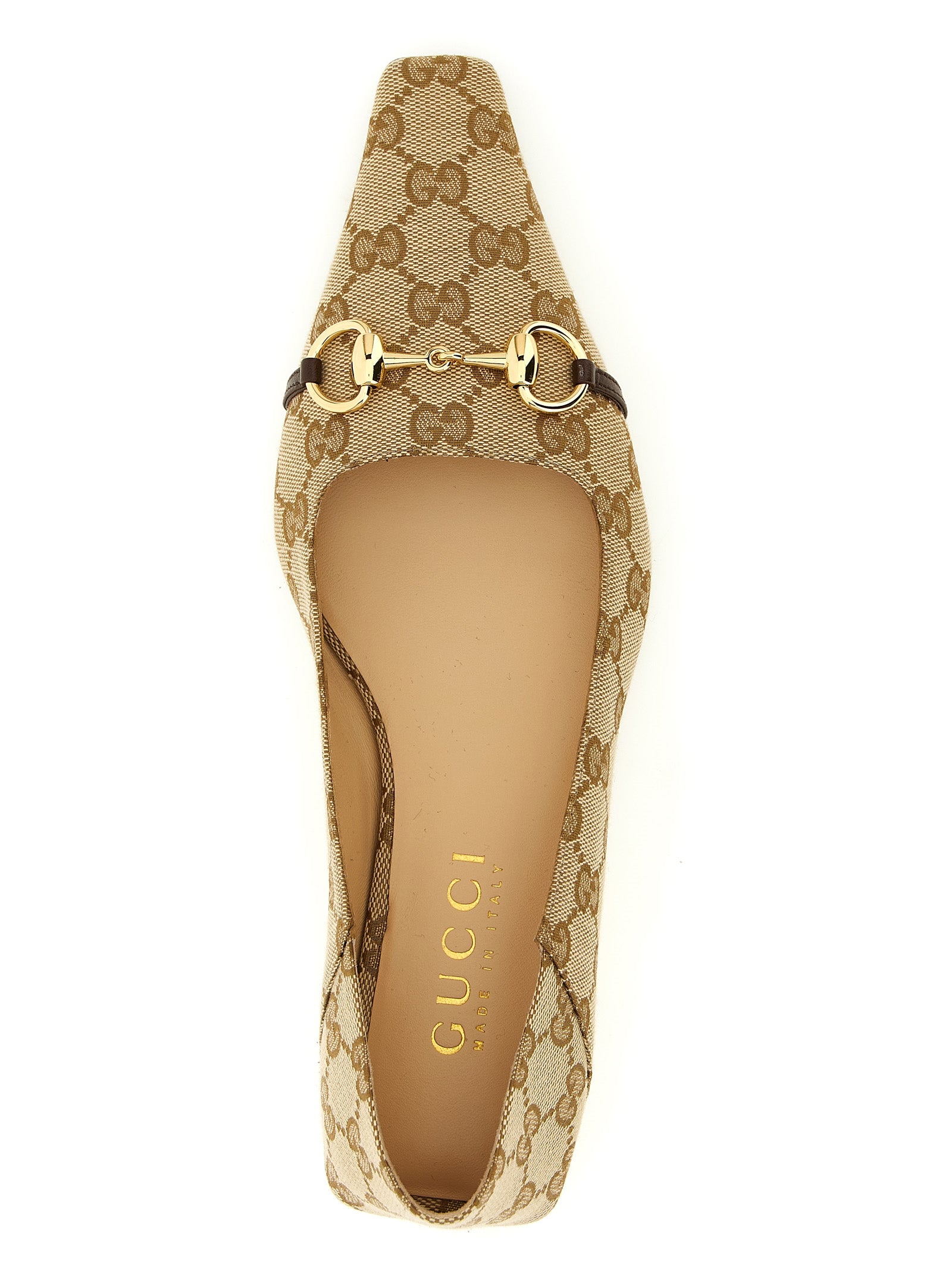 GUCCI ‘Vittoria’ GG fabric ballet flats