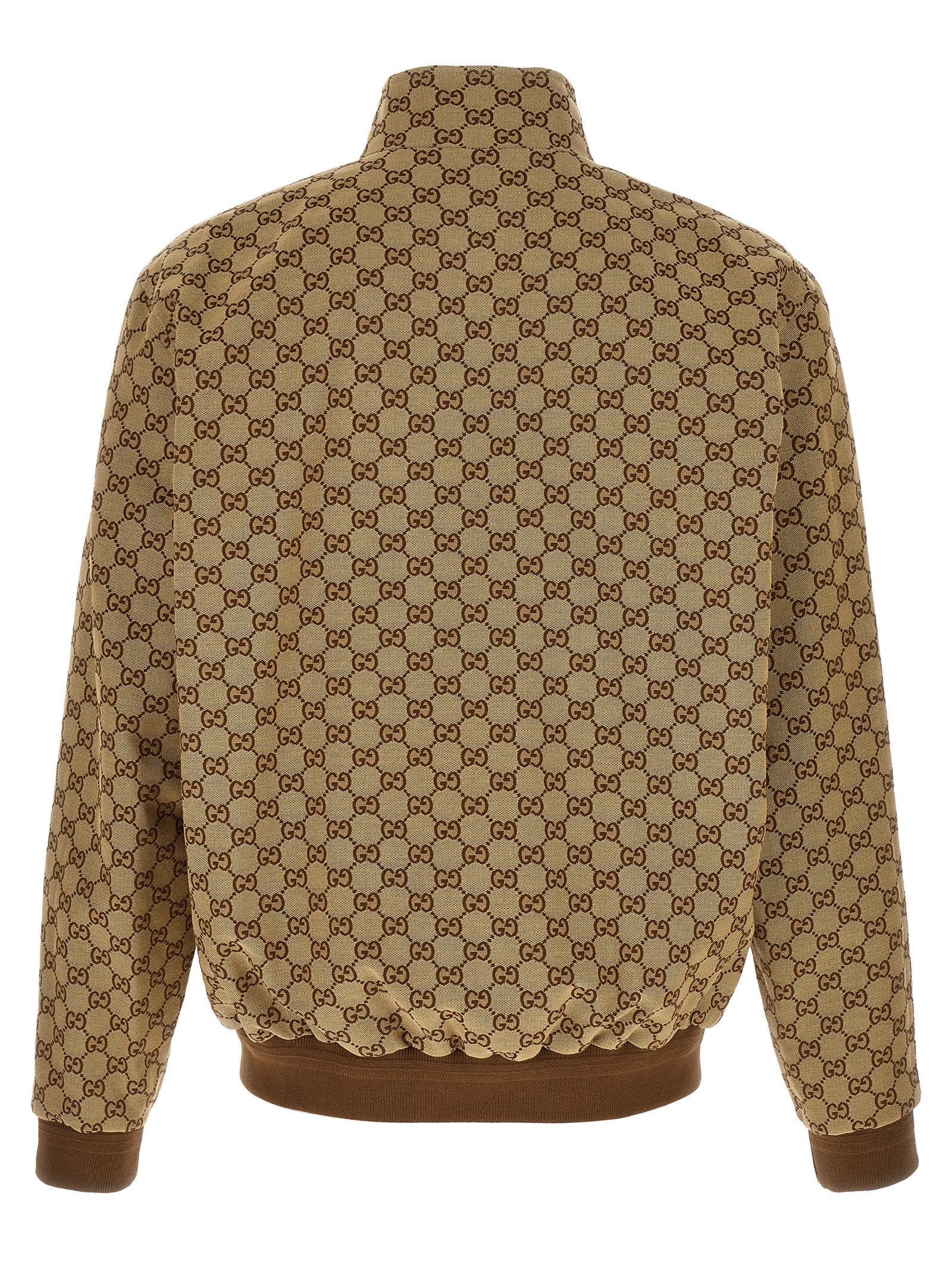 Gucci GG Fabric Bomber Jacket — Beige | Men