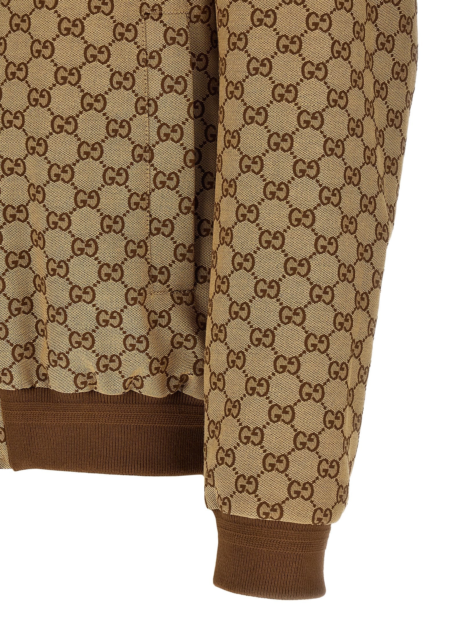 Gucci GG Fabric Bomber Jacket — Beige | Men