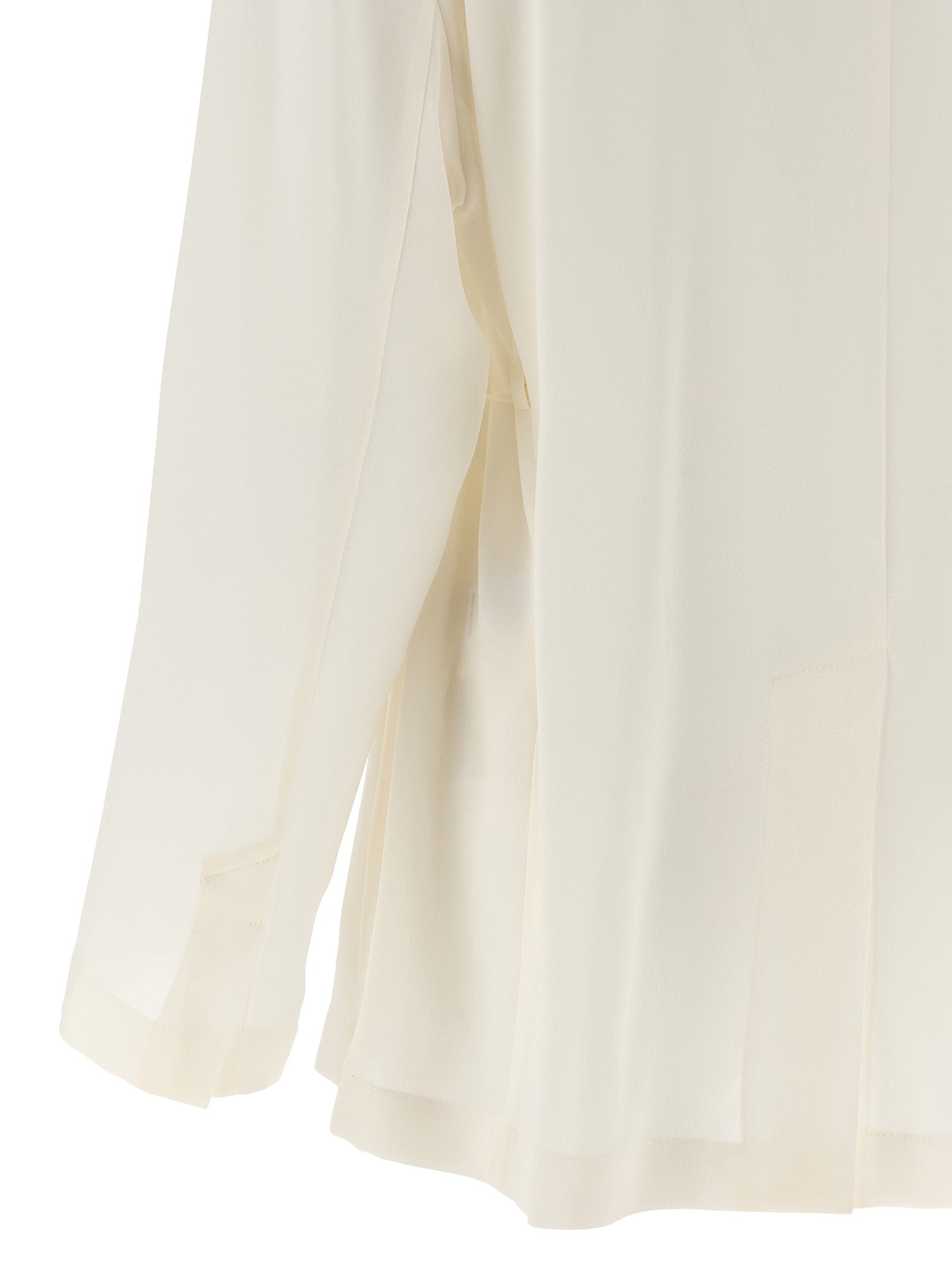 Brunello Cucinelli Beige Pure Silk Crêpe Single-Breasted Blazer