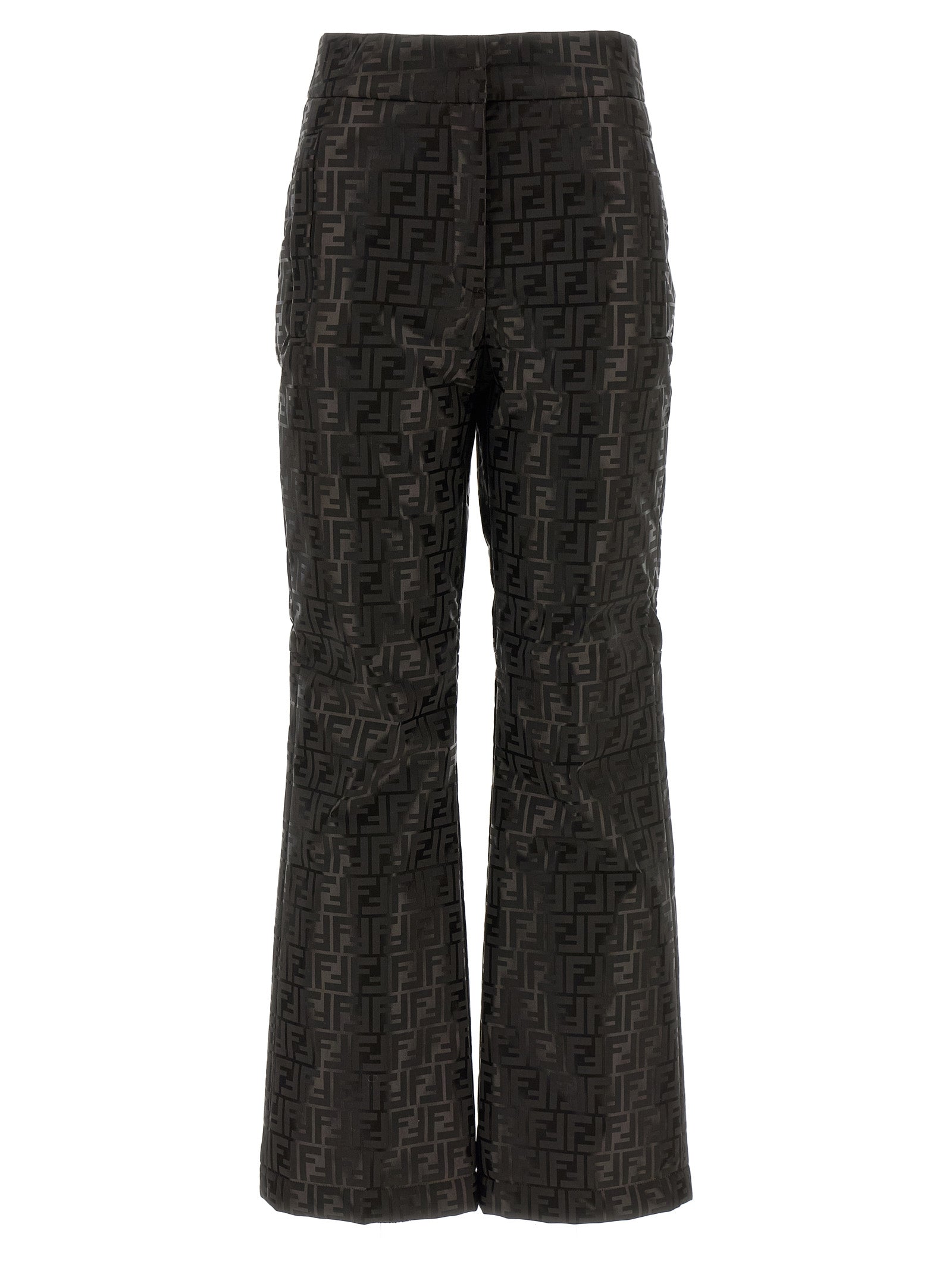 Fendi Brown FF Pattern Ski Pants Cotton-Polyamide