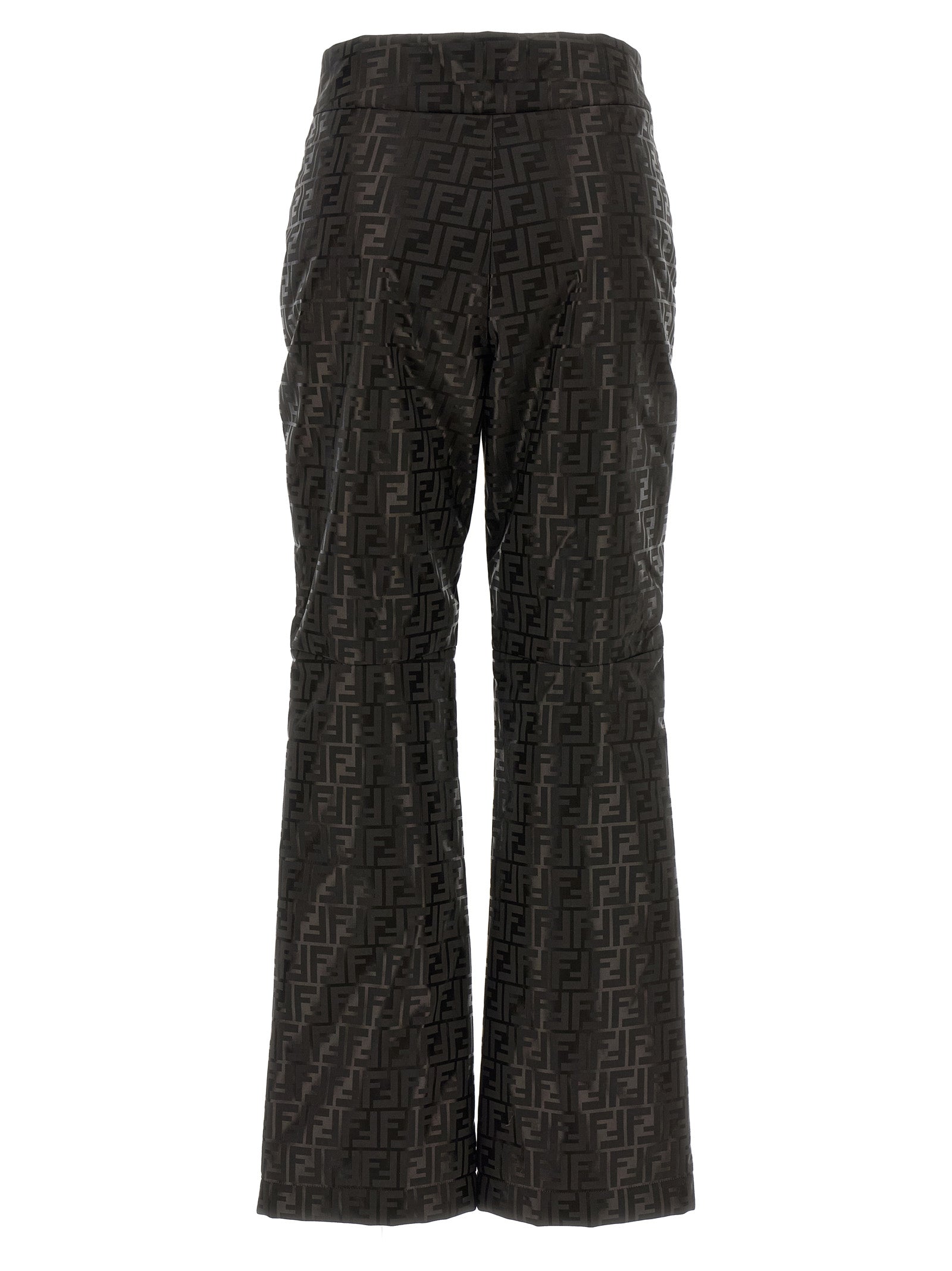 Fendi Brown FF Pattern Ski Pants Cotton-Polyamide